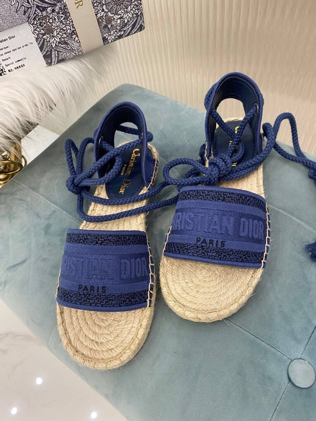 Christian Dior Blue Summer Sandal