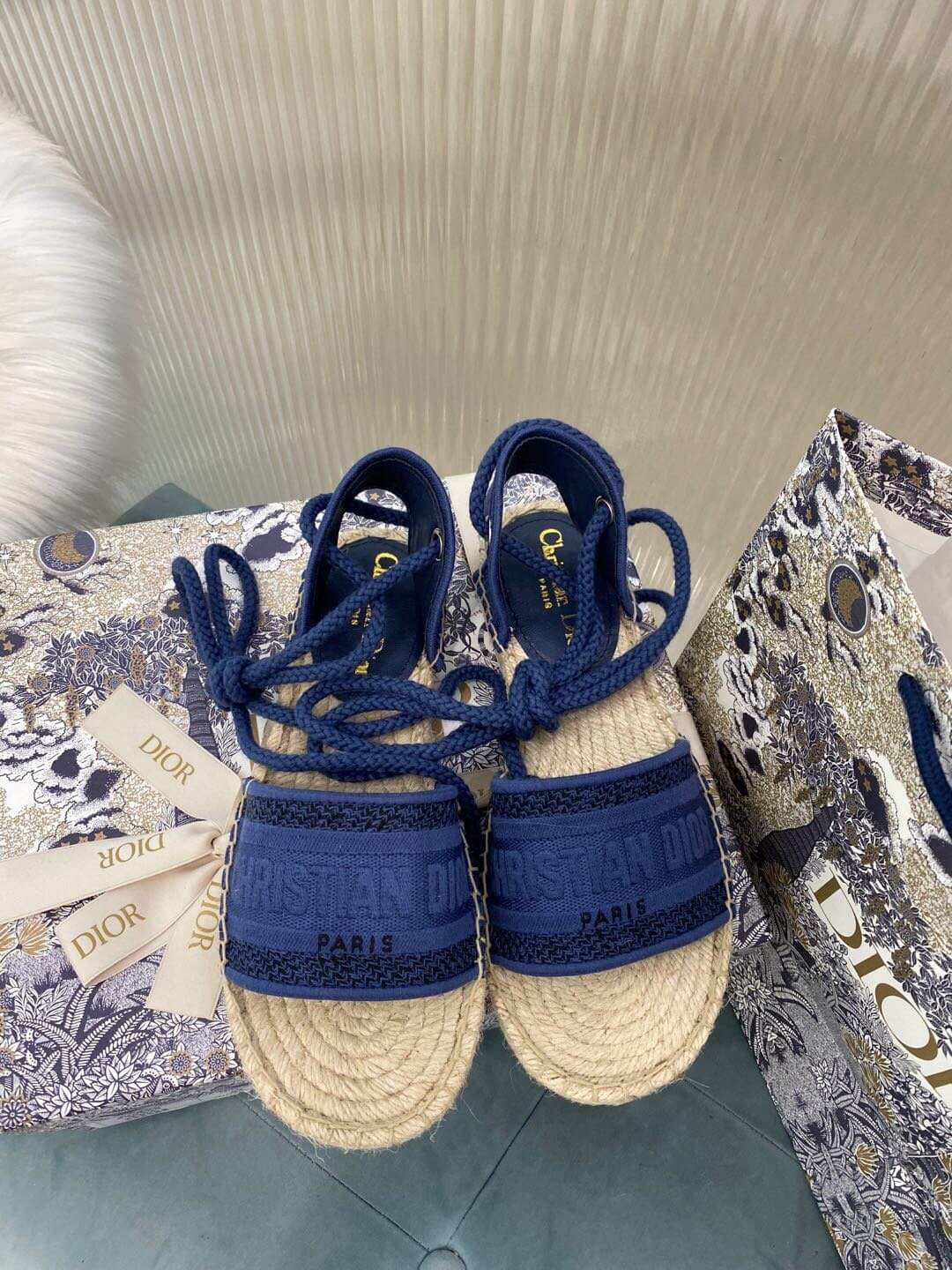 Christian Dior Blue Summer Sandal