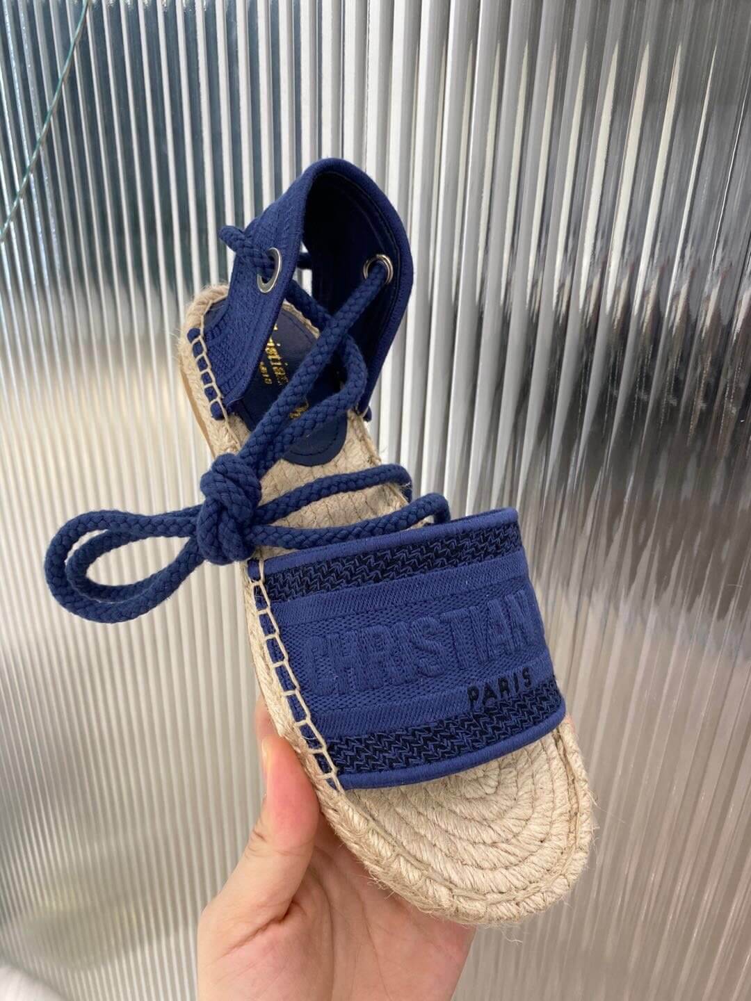 Christian Dior Blue Summer Sandal