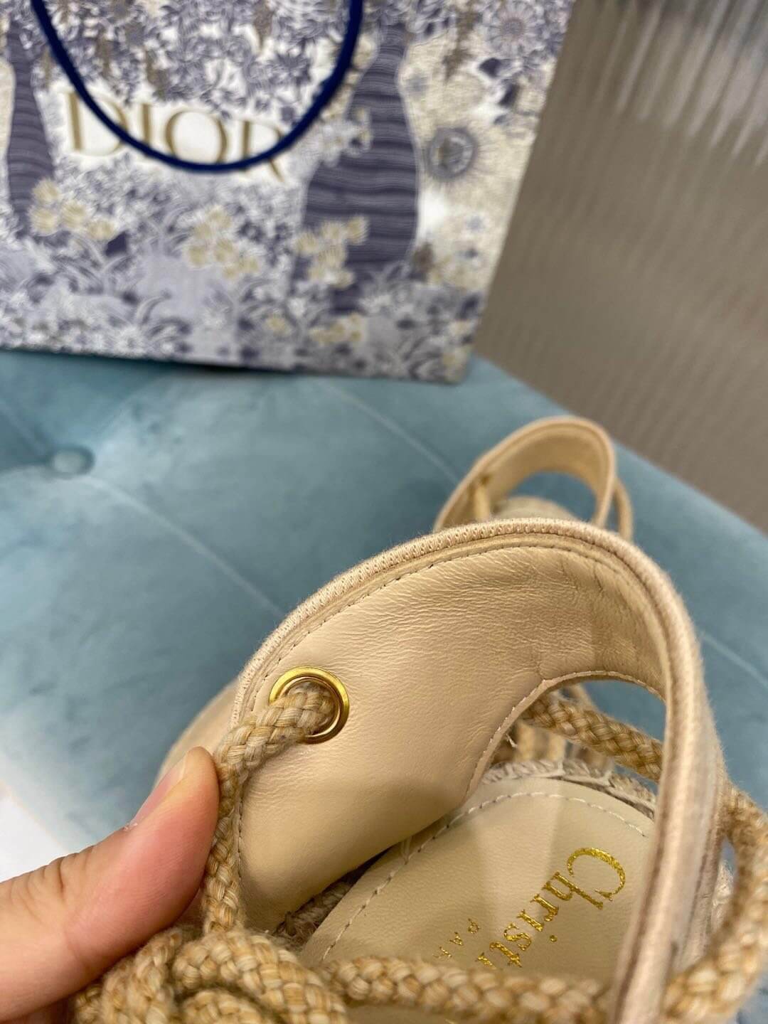 Sandalo espadrillas Granville di Christian Dior beige