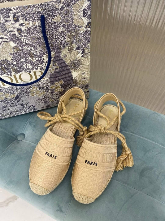 Sandalo espadrillas Granville di Christian Dior beige