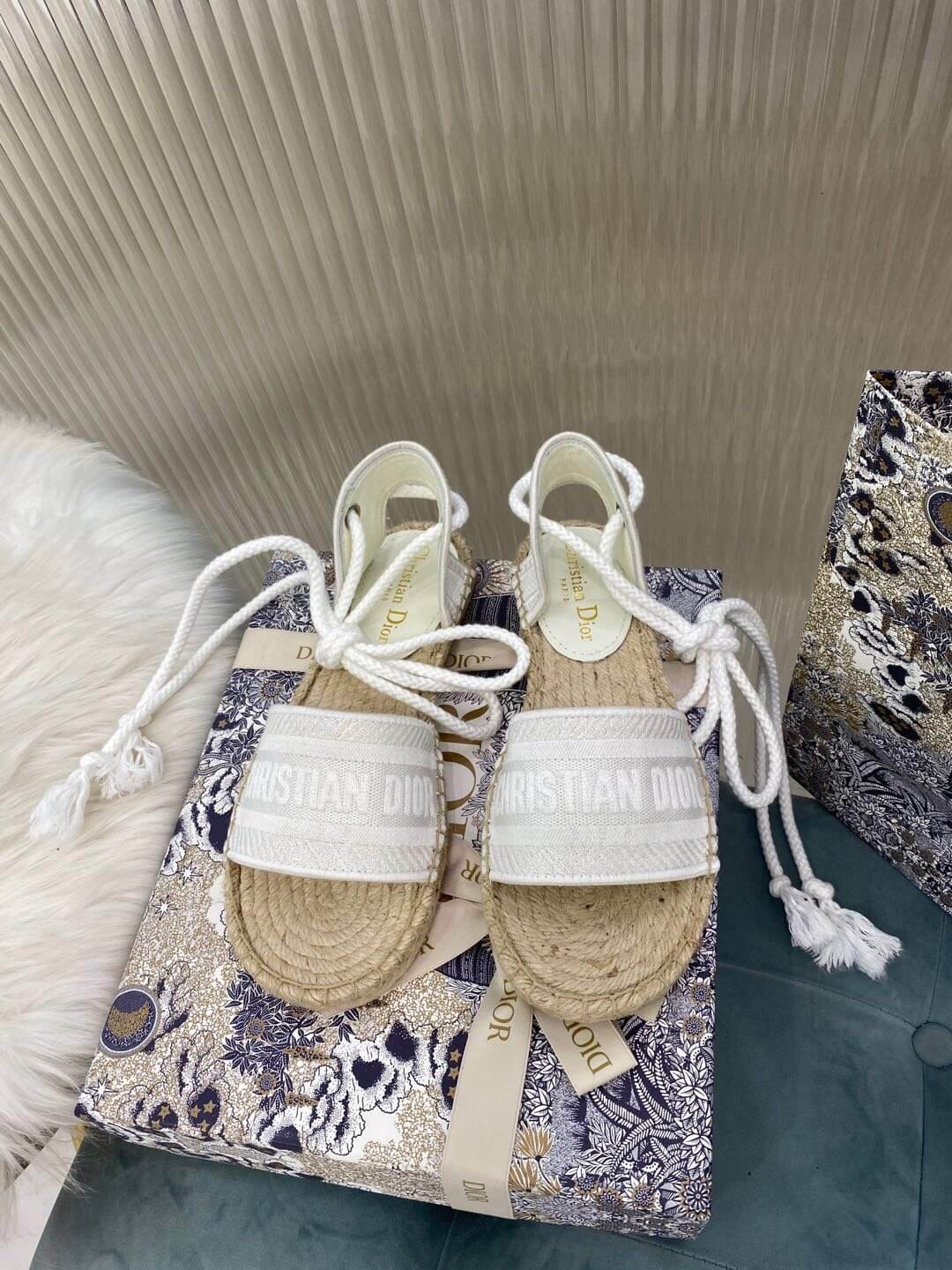 Christian Dior White Summer Sandal