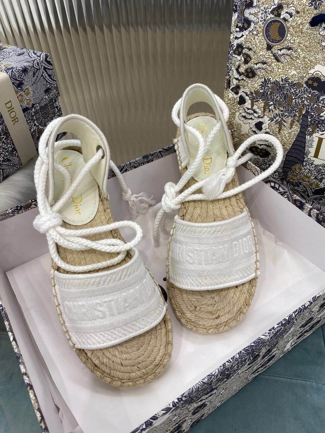 Christian Dior White Summer Sandal