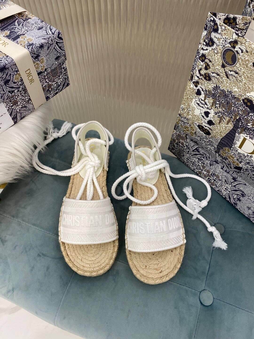 Christian Dior White Summer Sandal