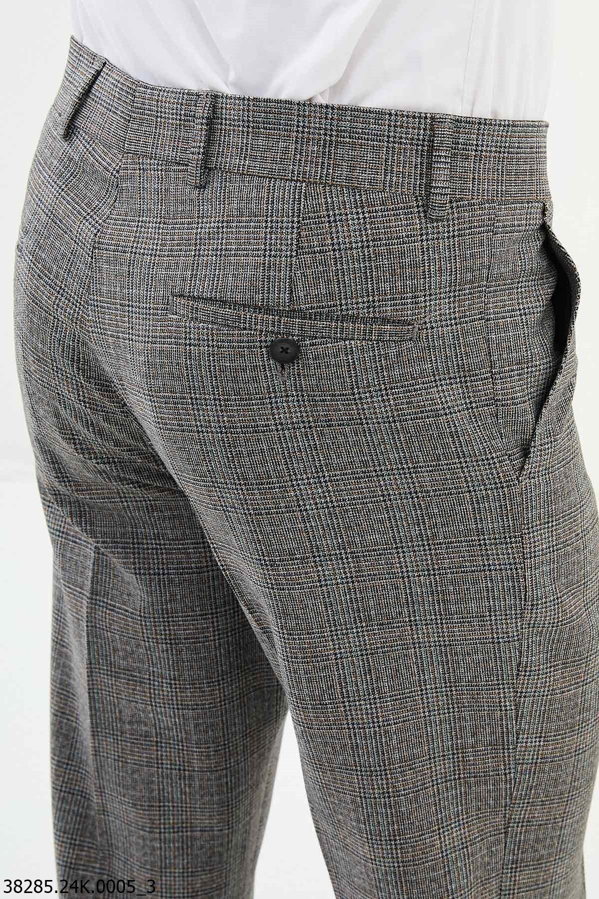 Classic Glen Check Gray Suit Pants HolloMen Classic Glen Check Gray Suit Pants HolloMen