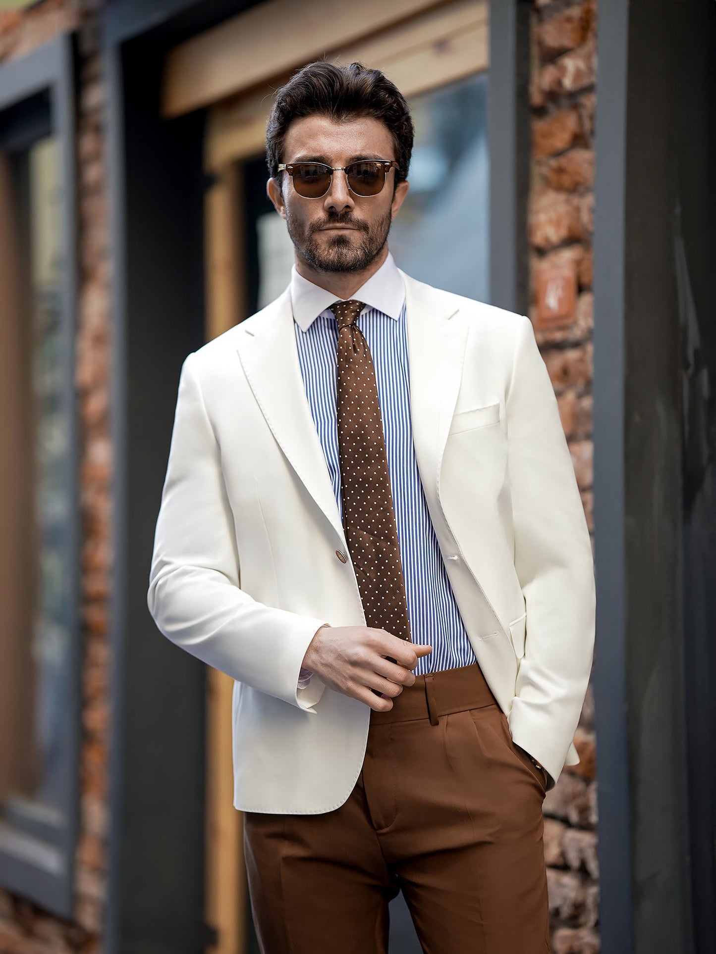 White Single Breasted Blazer