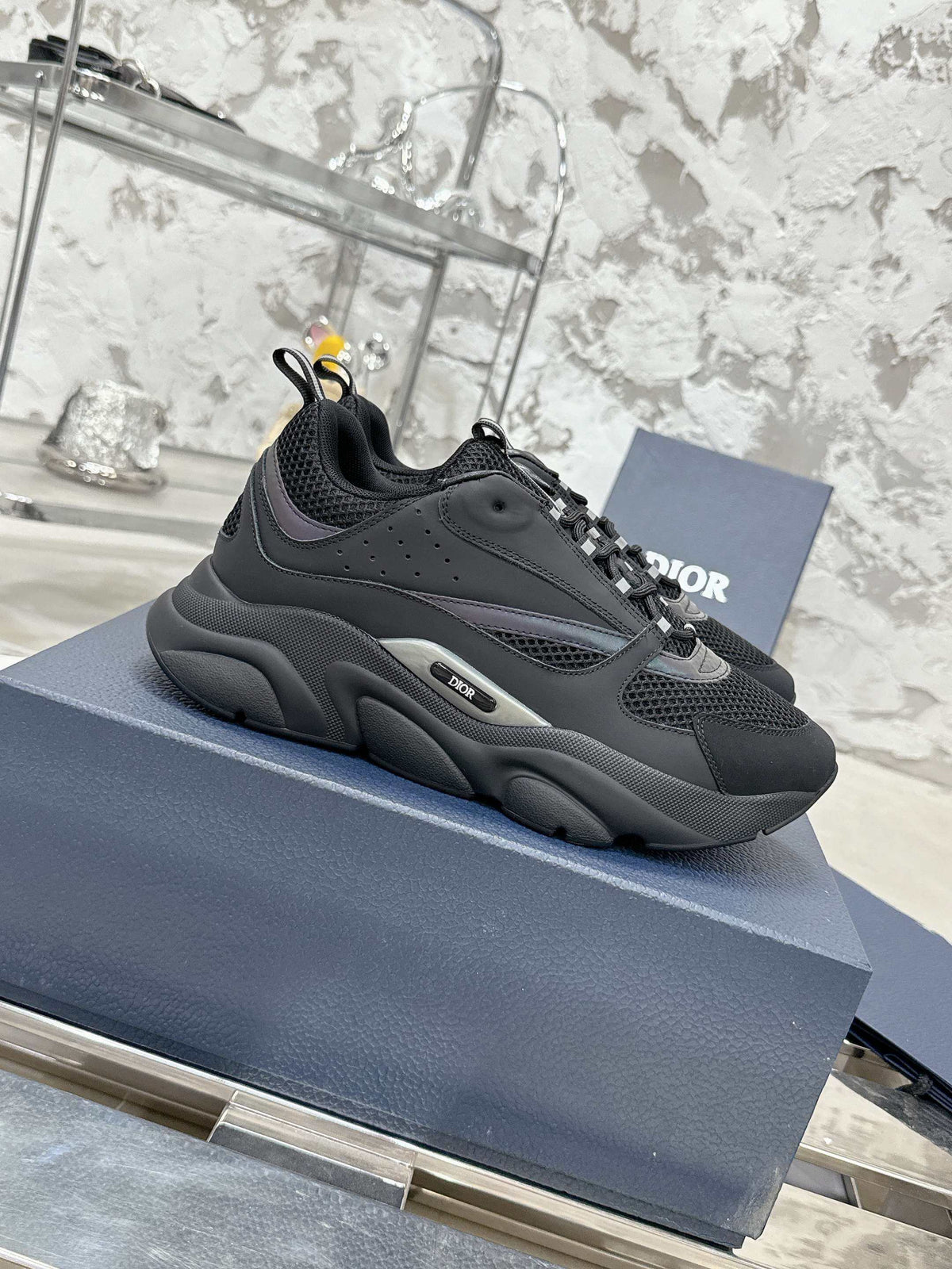 Dior B22 Iridescent Shadow Runner Sneakers – HolloMen