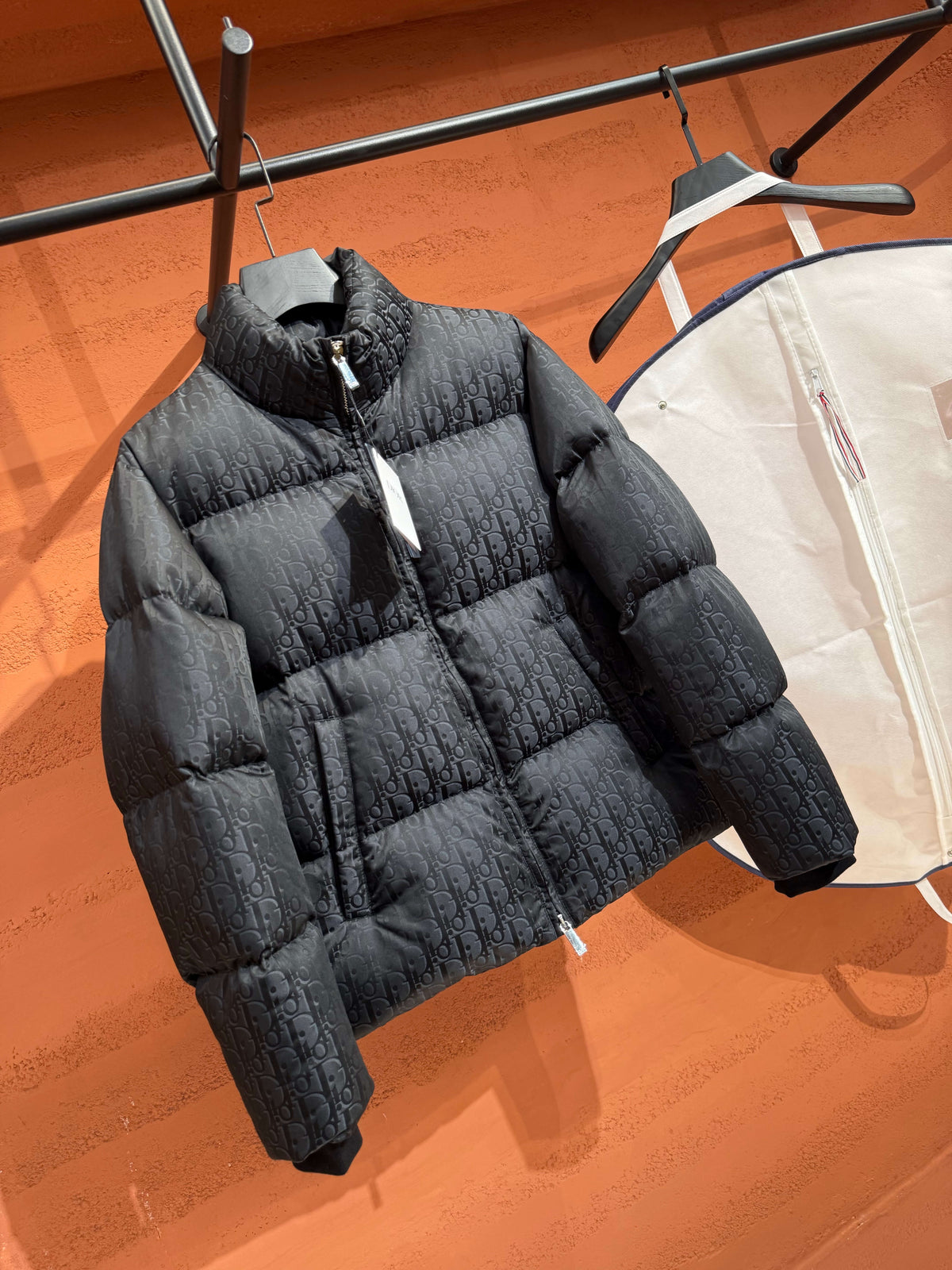 Dior Oblique Down Puffer Jacket – Black Jacquard