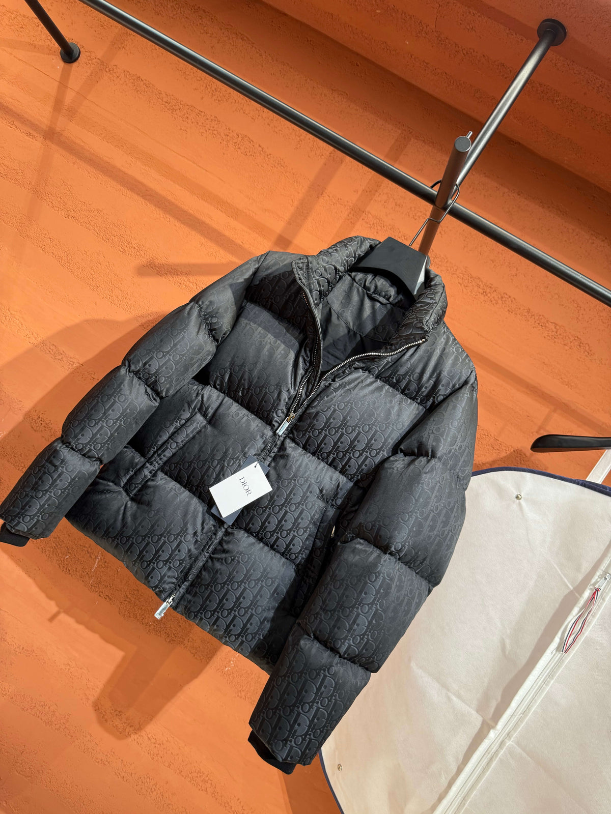 Dior Oblique Down Puffer Jacket – Black Jacquard