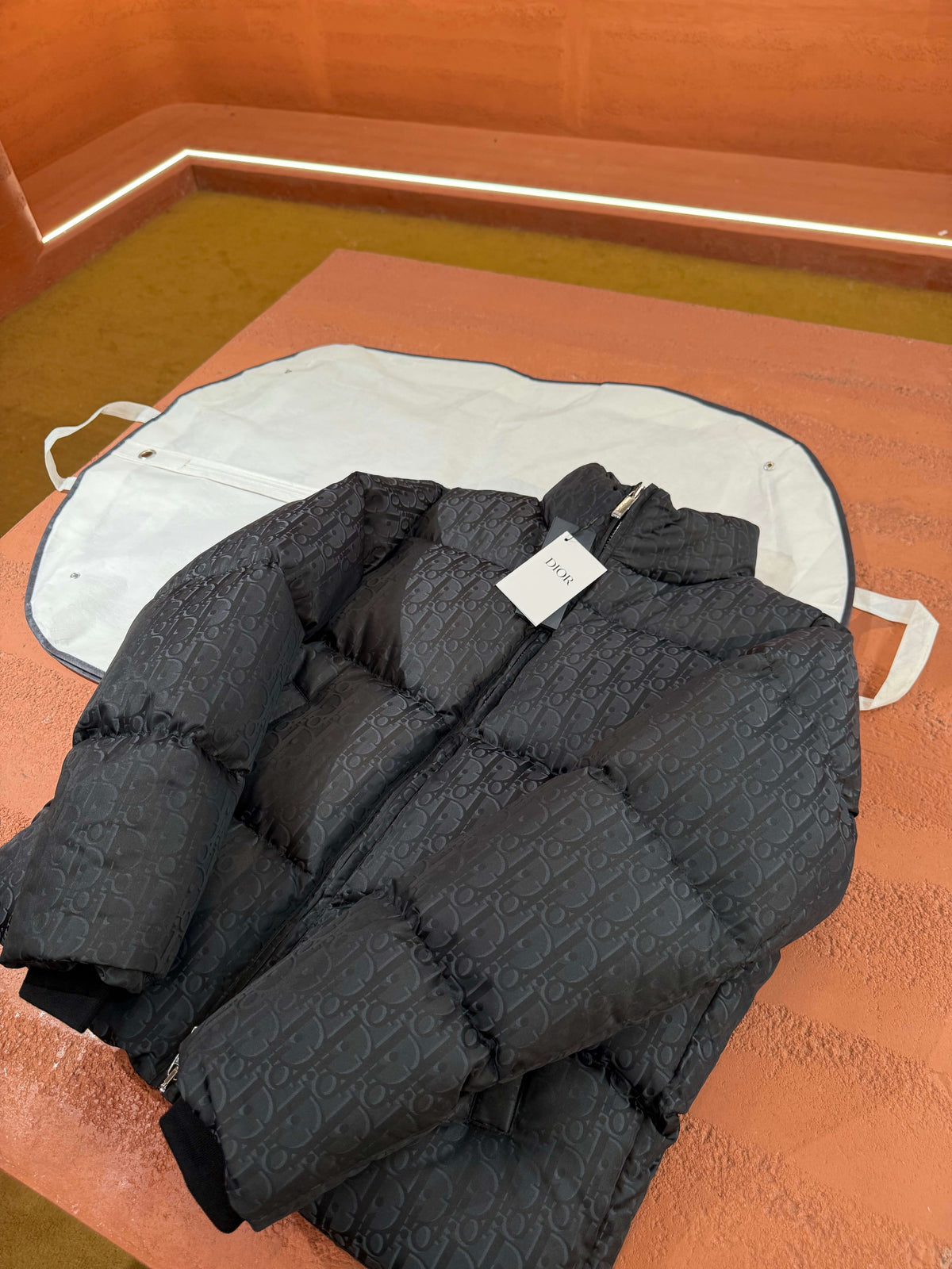 Dior Oblique Down Puffer Jacket – Black Jacquard