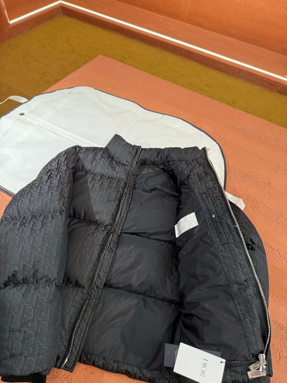 Dior Oblique Down Puffer Jacket – Black Jacquard