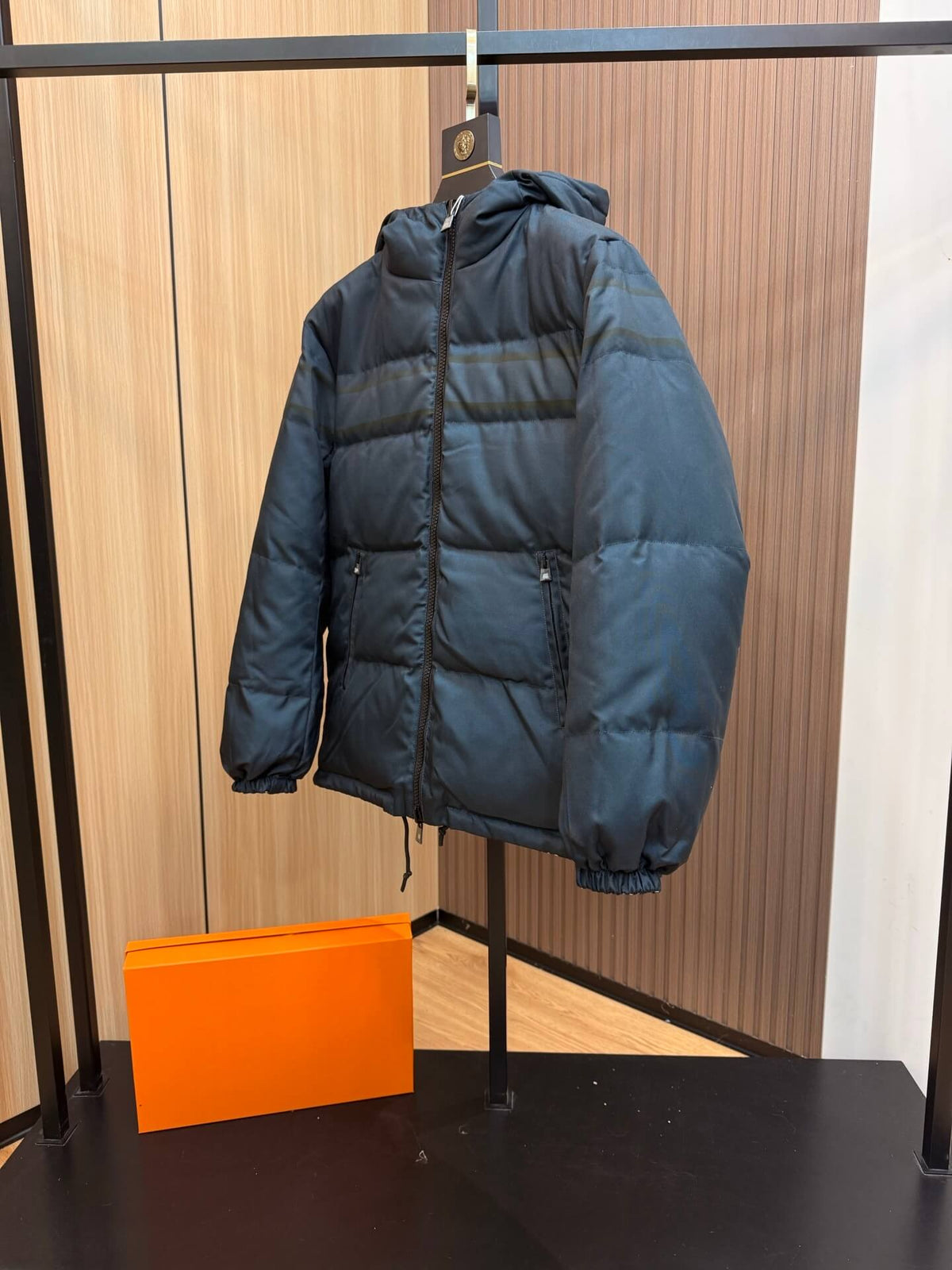 Christian Dior Reversible Oblique Puffer Jacket – Dark Navy Blue