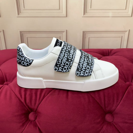 Baskets Dior blanches à brides noires en Monogramme