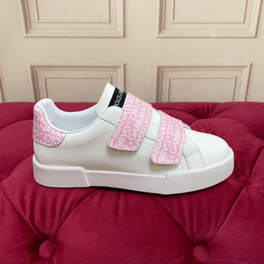 Ténis Dior Branco com Tira MonoScript Rosa