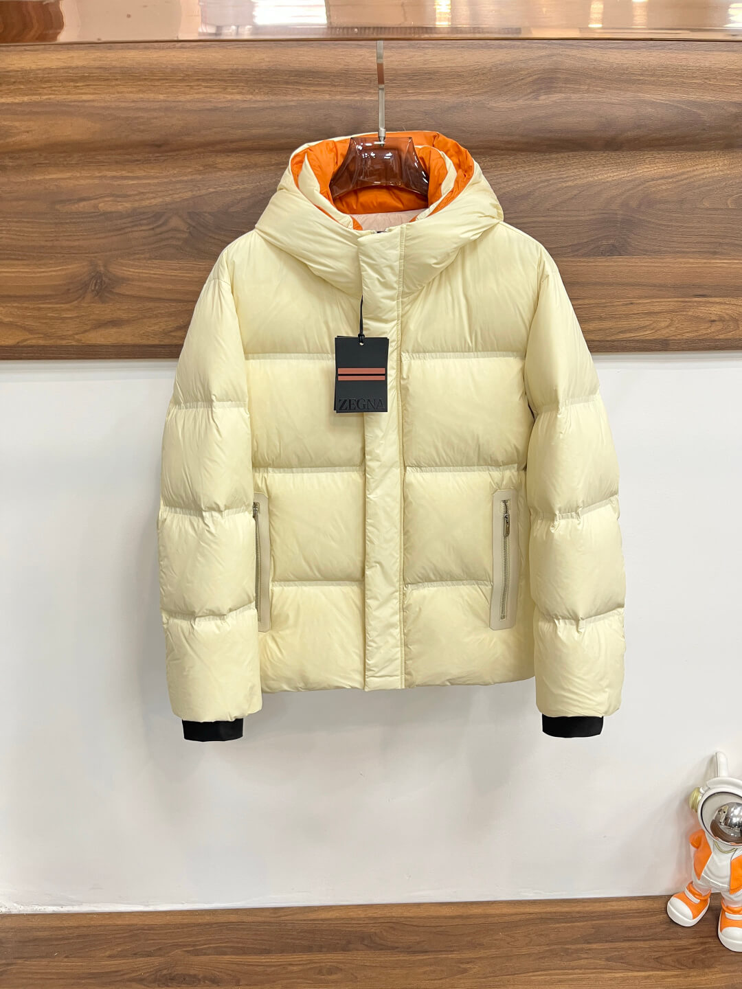Ermenegildo Zegna Puffer Jacket- Cream