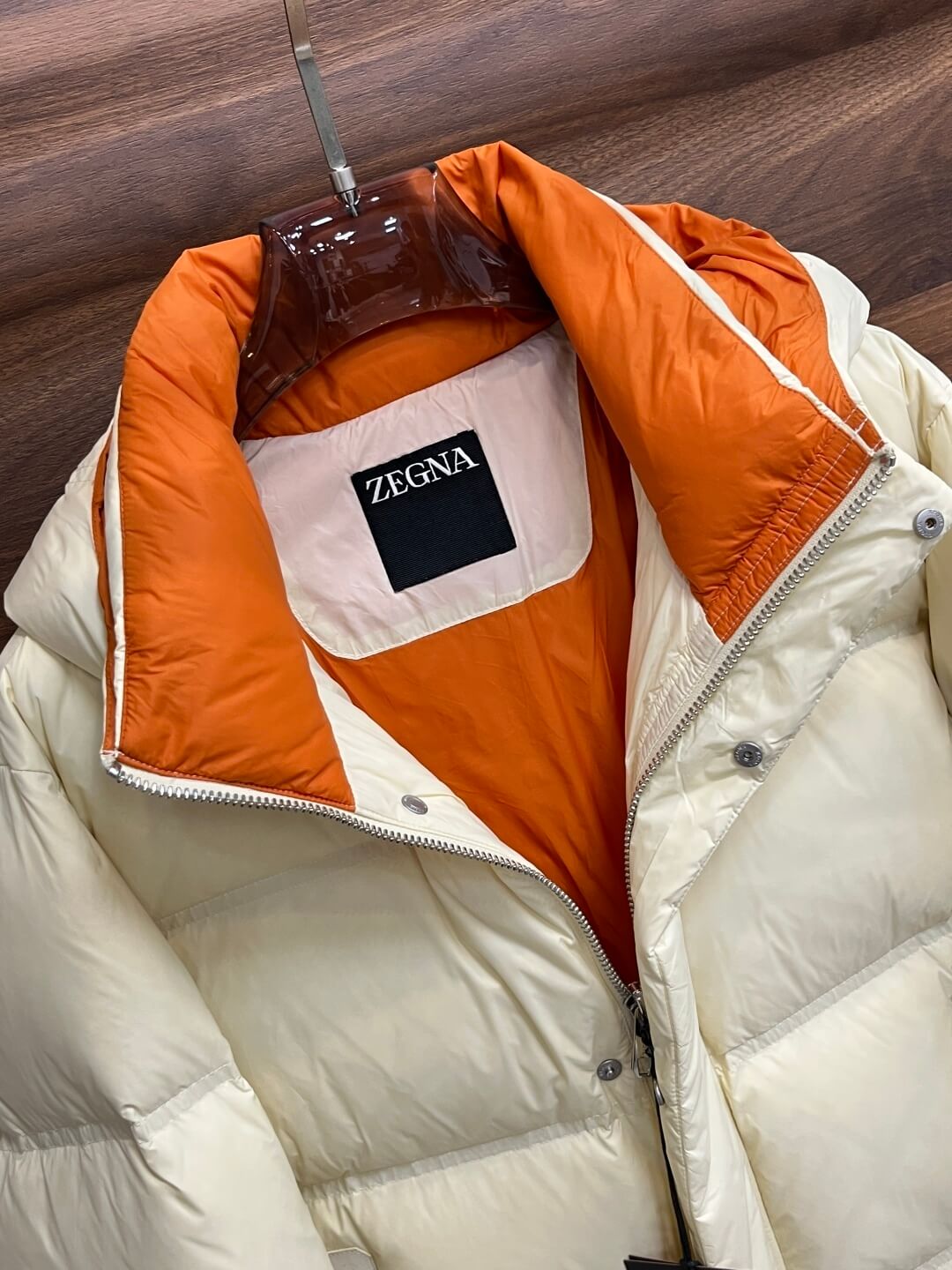 Ermenegildo Zegna Puffer Jacket- Cream