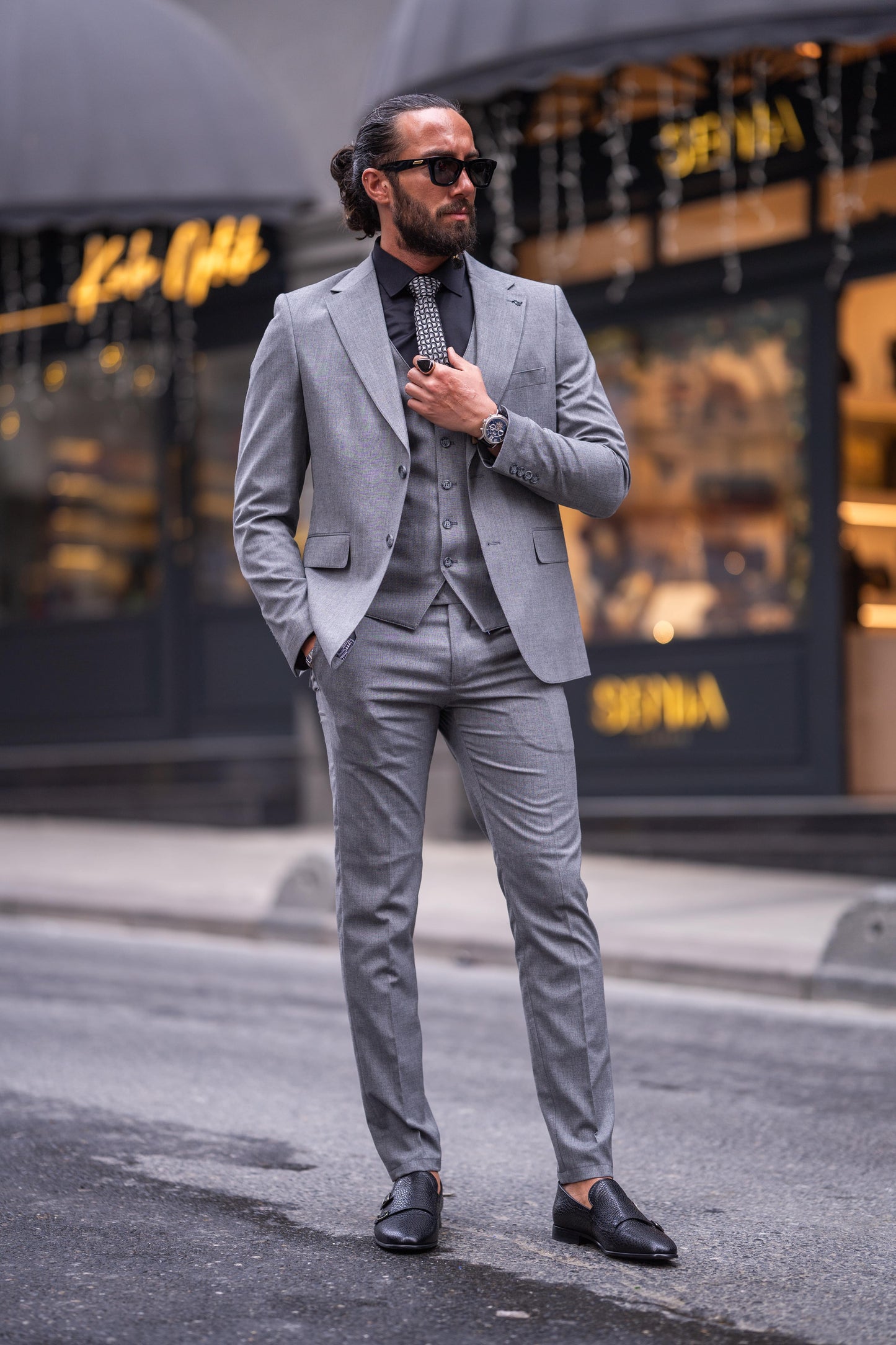 Janeiro Slim Fit Gray Suit