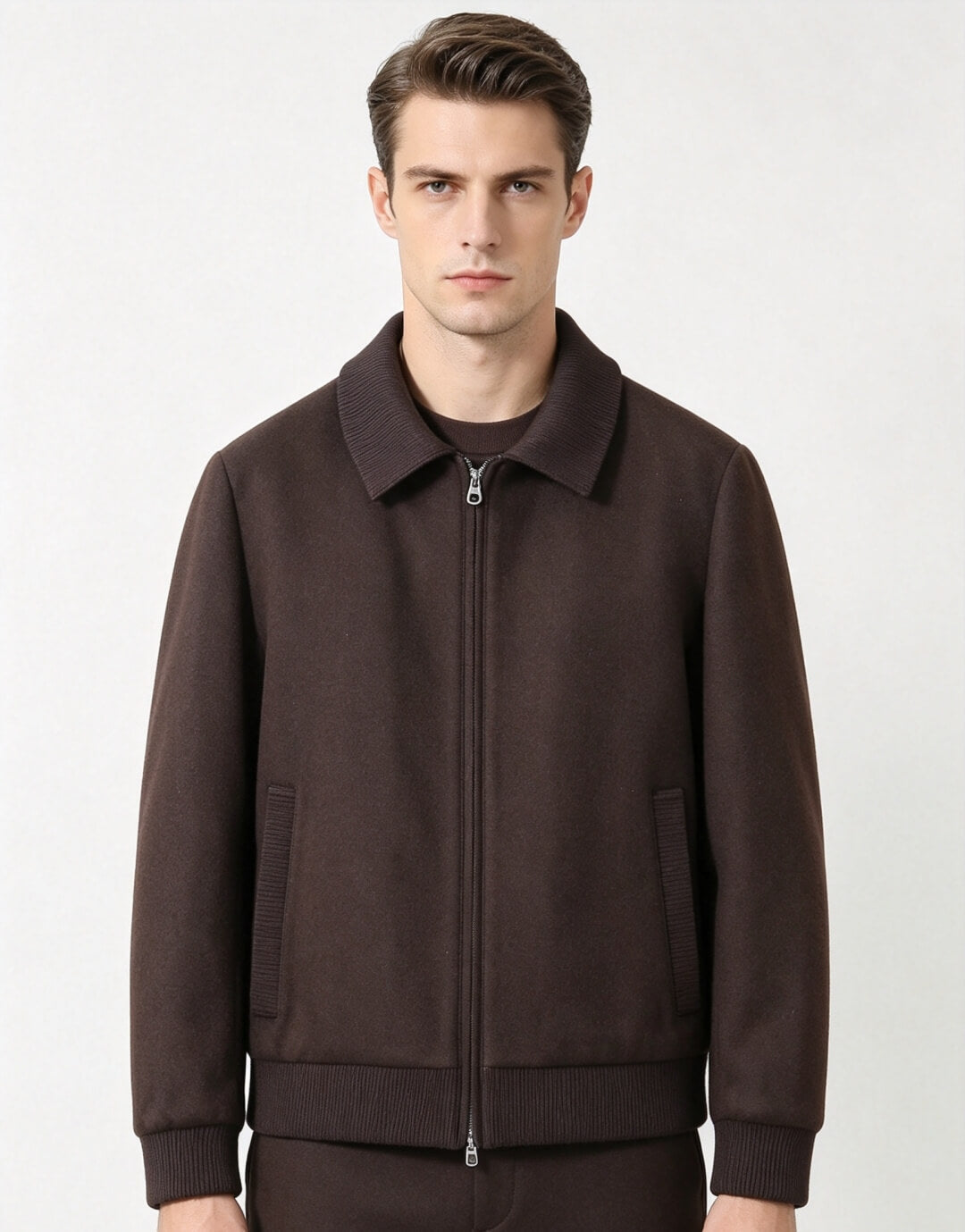 Loro Piana Brown Bomber Jacket