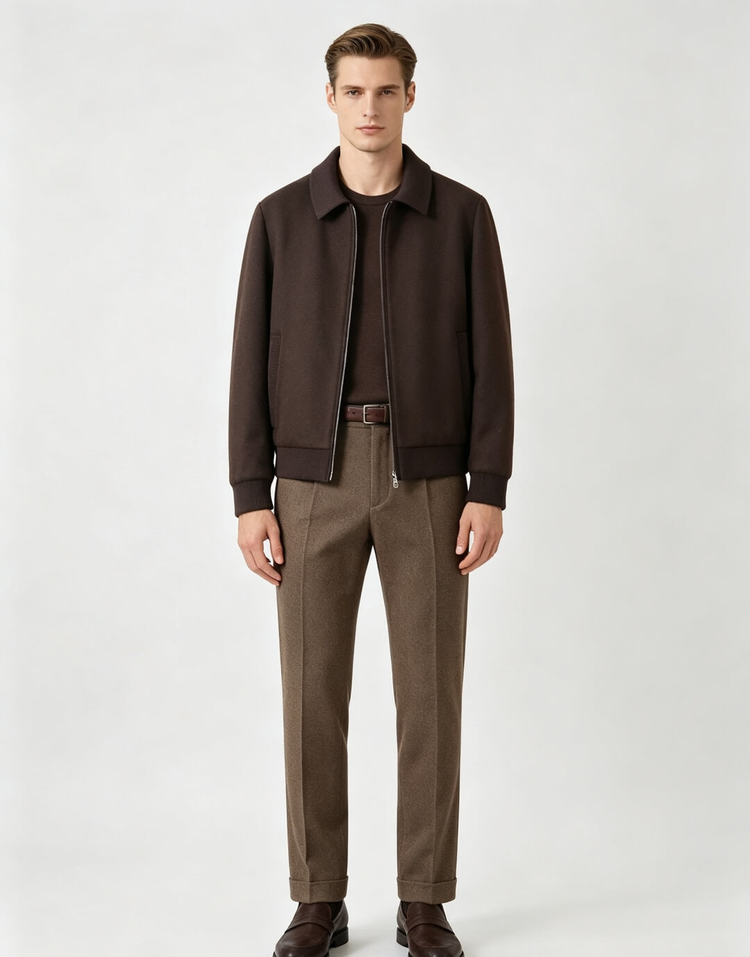 Loro Piana Brown Bomber Jacket