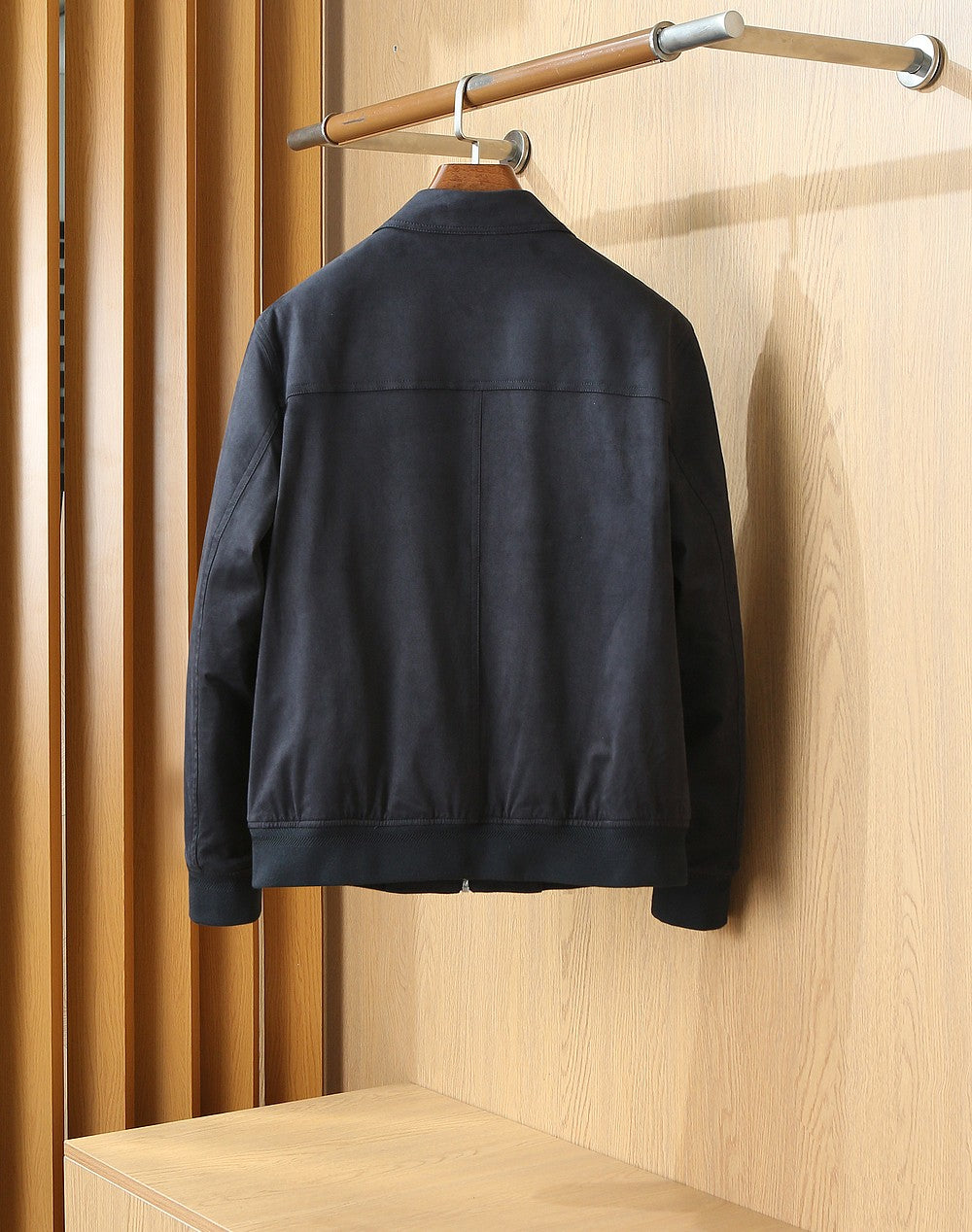 Loro Piana Ivy Bomber Jacket in Dark Blue Night