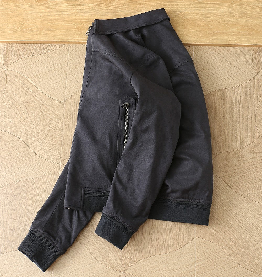Loro Piana Ivy Bomber Jacket in Dark Blue Night