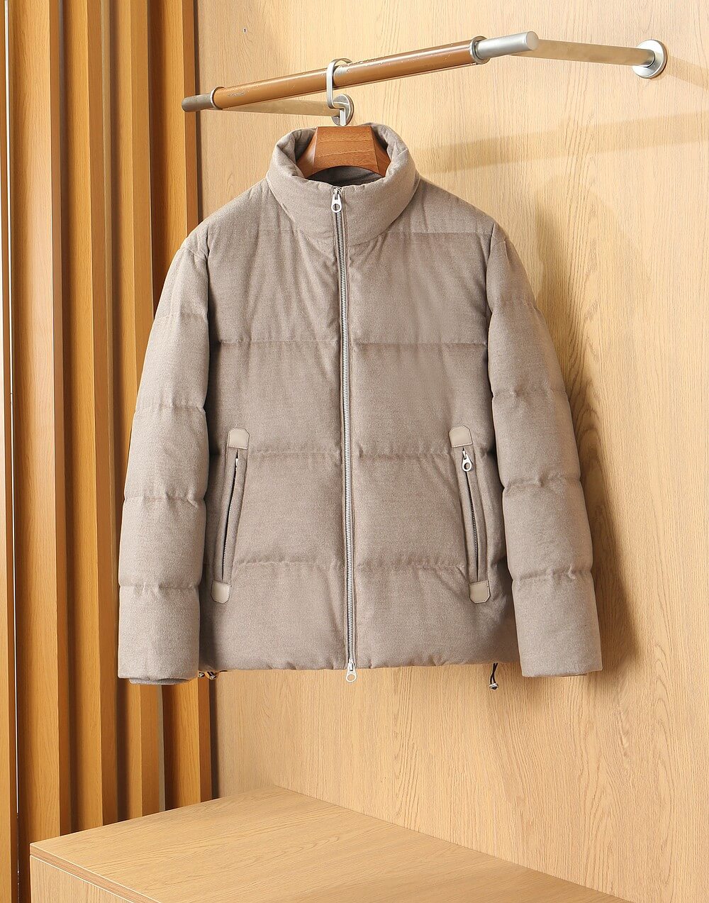 Loro Piana GreyOasi Quilted Cashmere Jacket