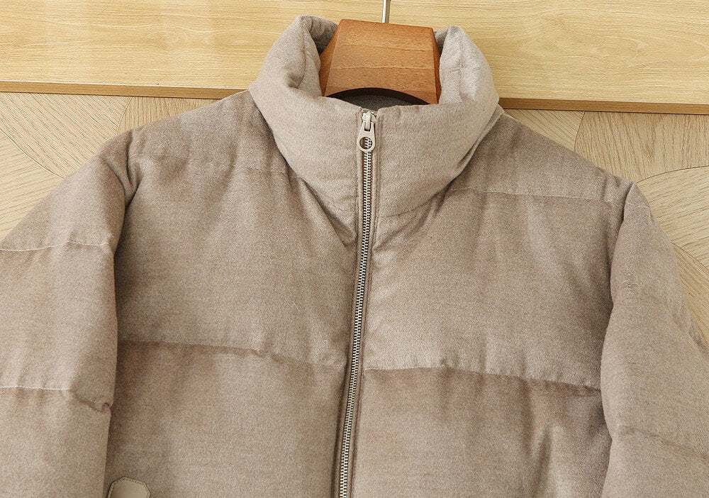 Loro Piana GreyOasi Quilted Cashmere Jacket