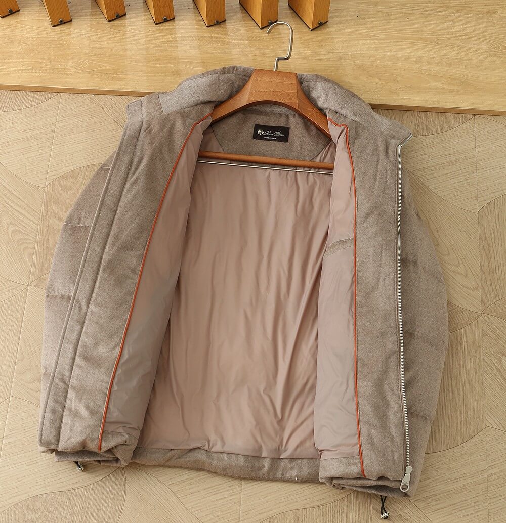 Loro Piana GreyOasi Quilted Cashmere Jacket