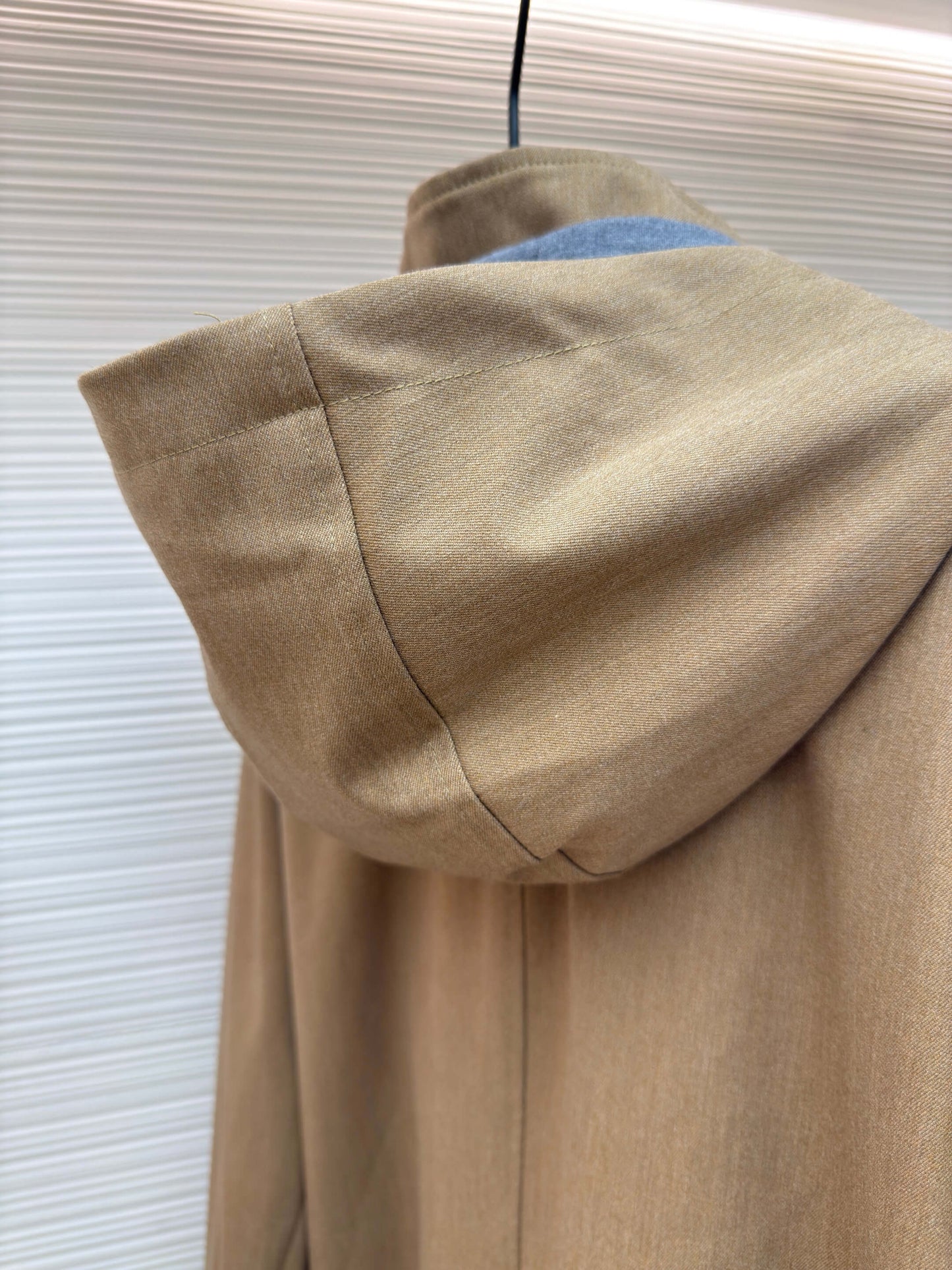 Loro Piana Bomber Pocket Cashmere Hoodie Jacket- Beige