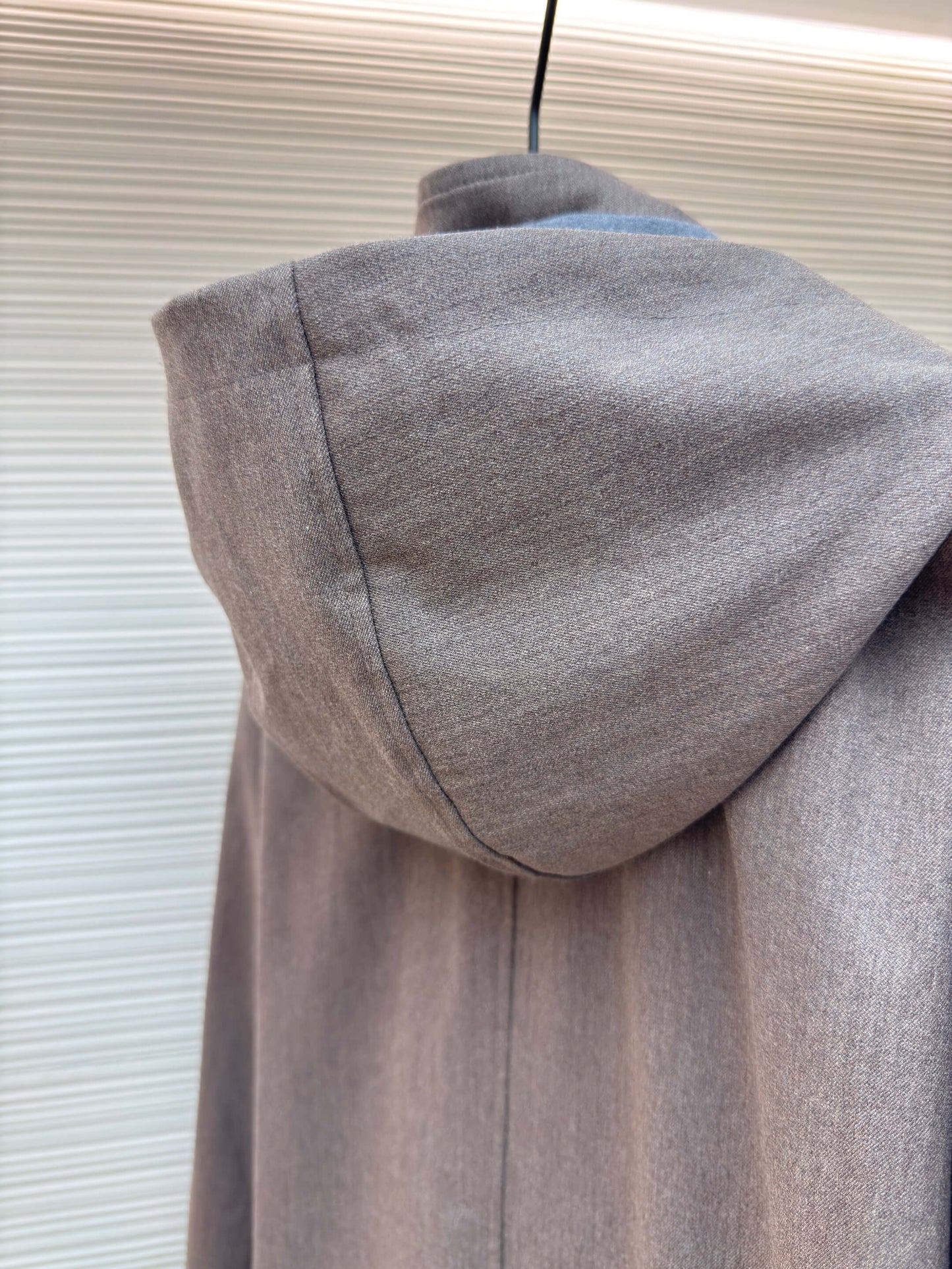 Loro Piana Bomber Pocket Cashmere Hoodie Jacket- Gray