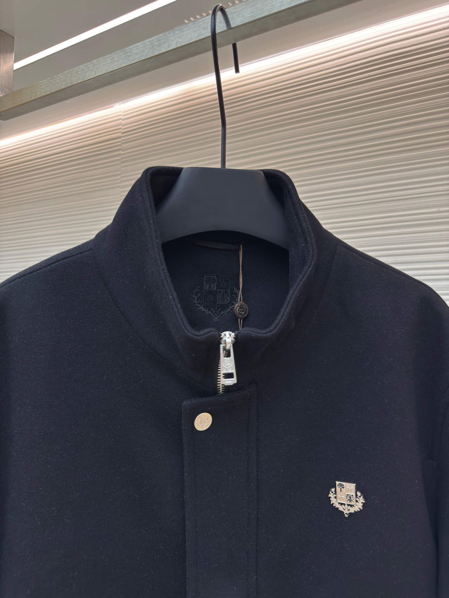 Loro Piana Minimalist Cashmere Jacket- Black