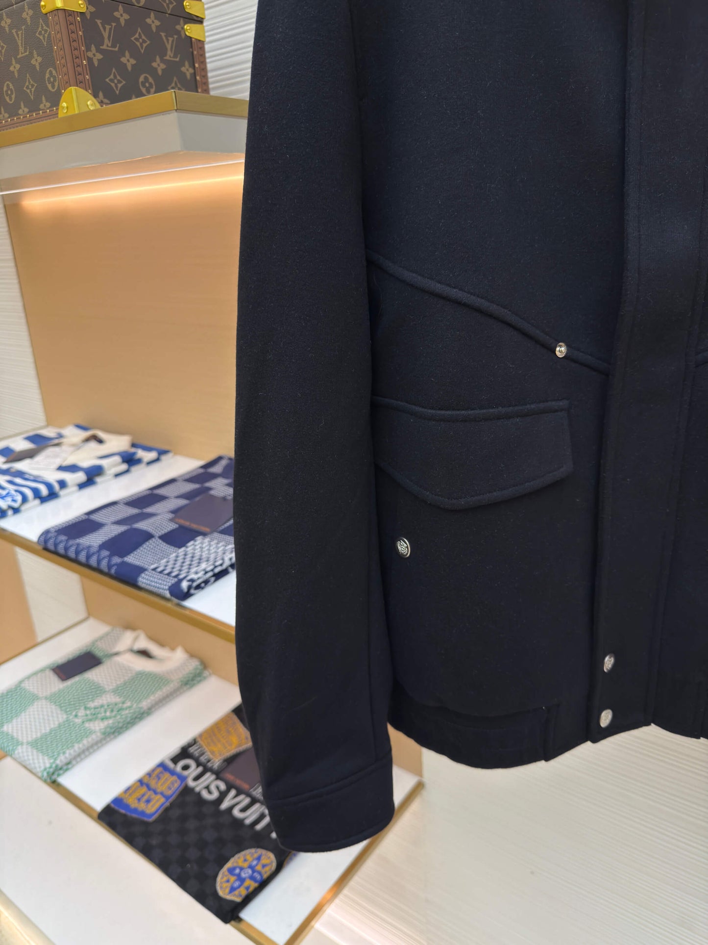 Loro Piana Minimalist Cashmere Jacket- Black