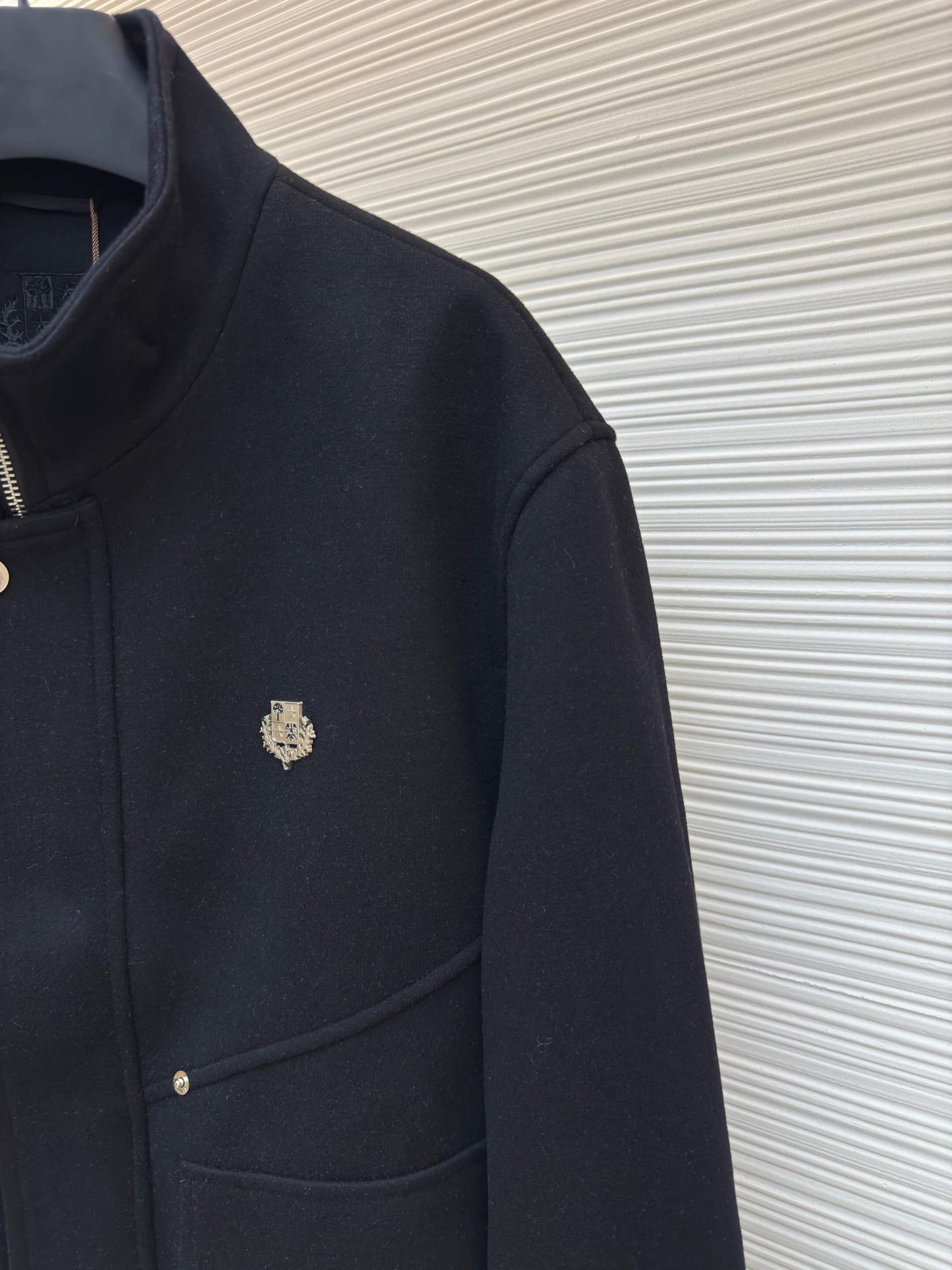 Loro Piana Minimalist Cashmere Jacket- Black