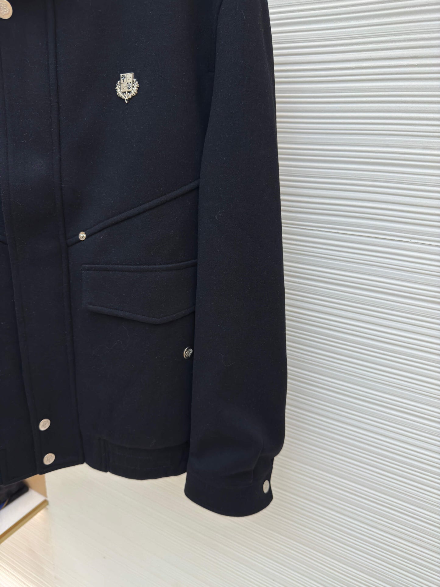 Loro Piana Minimalist Cashmere Jacket- Black