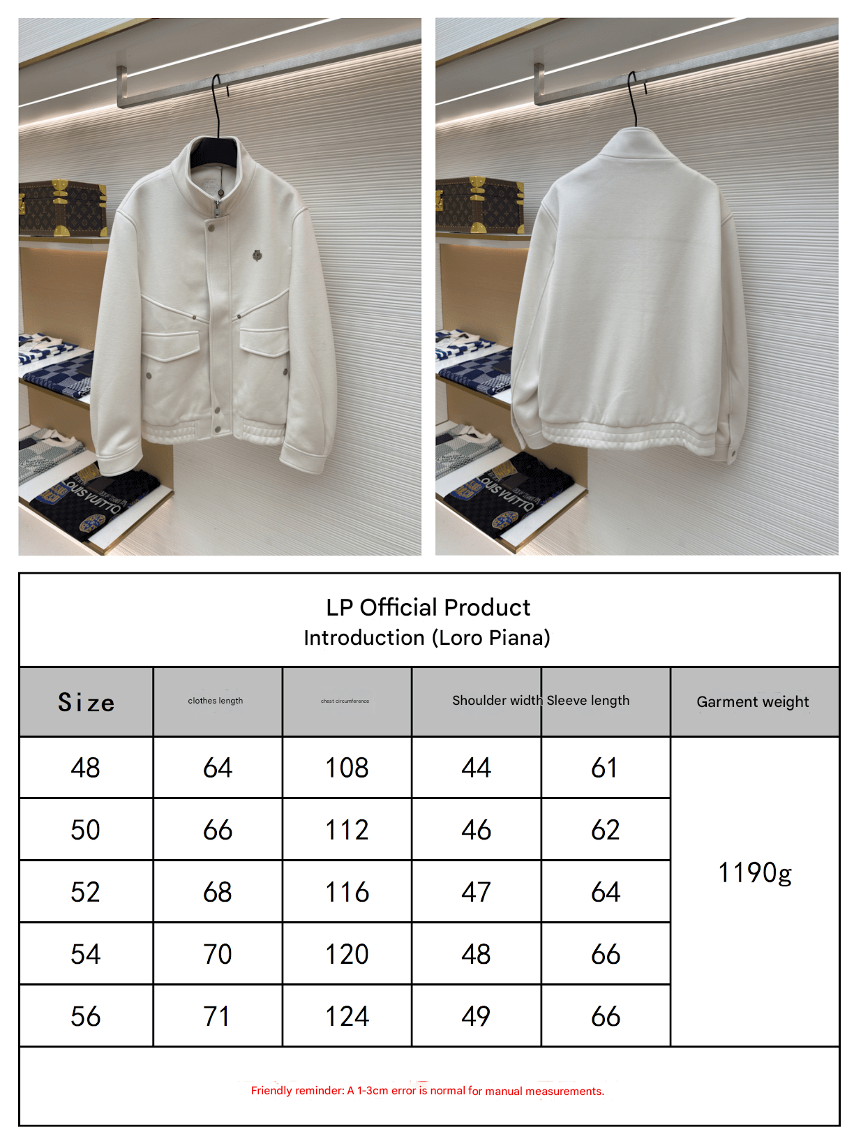Loro Piana Minimalist Cashmere Jacket- Off-White