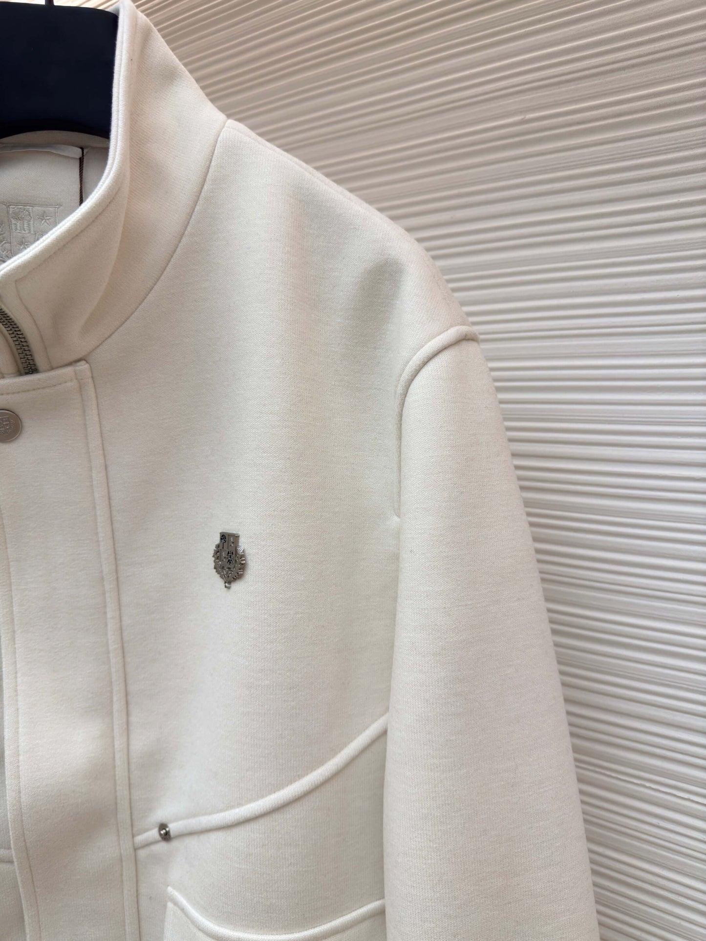 Loro Piana Minimalist Cashmere Jacket- Off-White