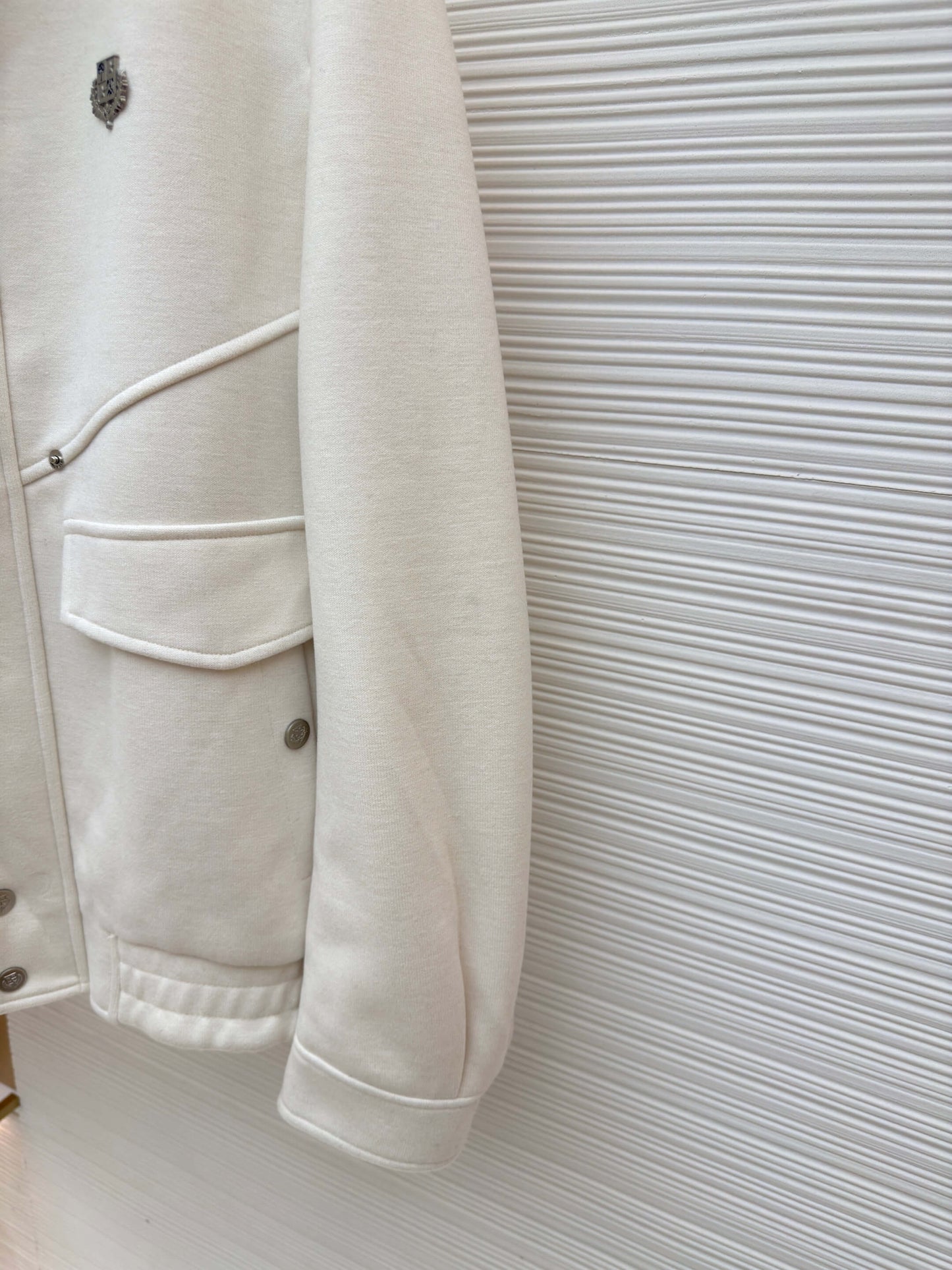 Loro Piana Minimalist Cashmere Jacket- Off-White