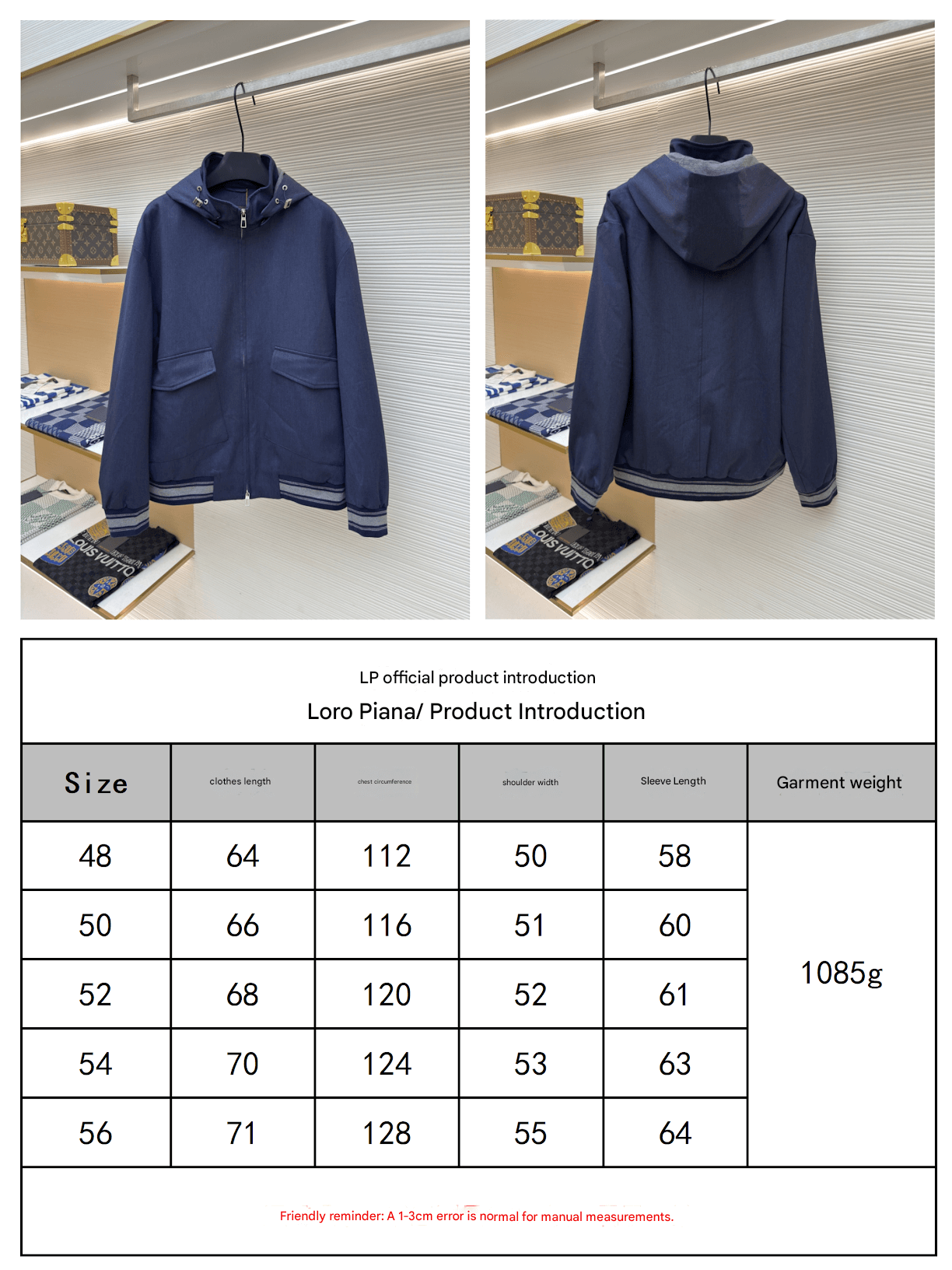 Loro Piana Pocket Cashmere Hoodie- Navy Blue