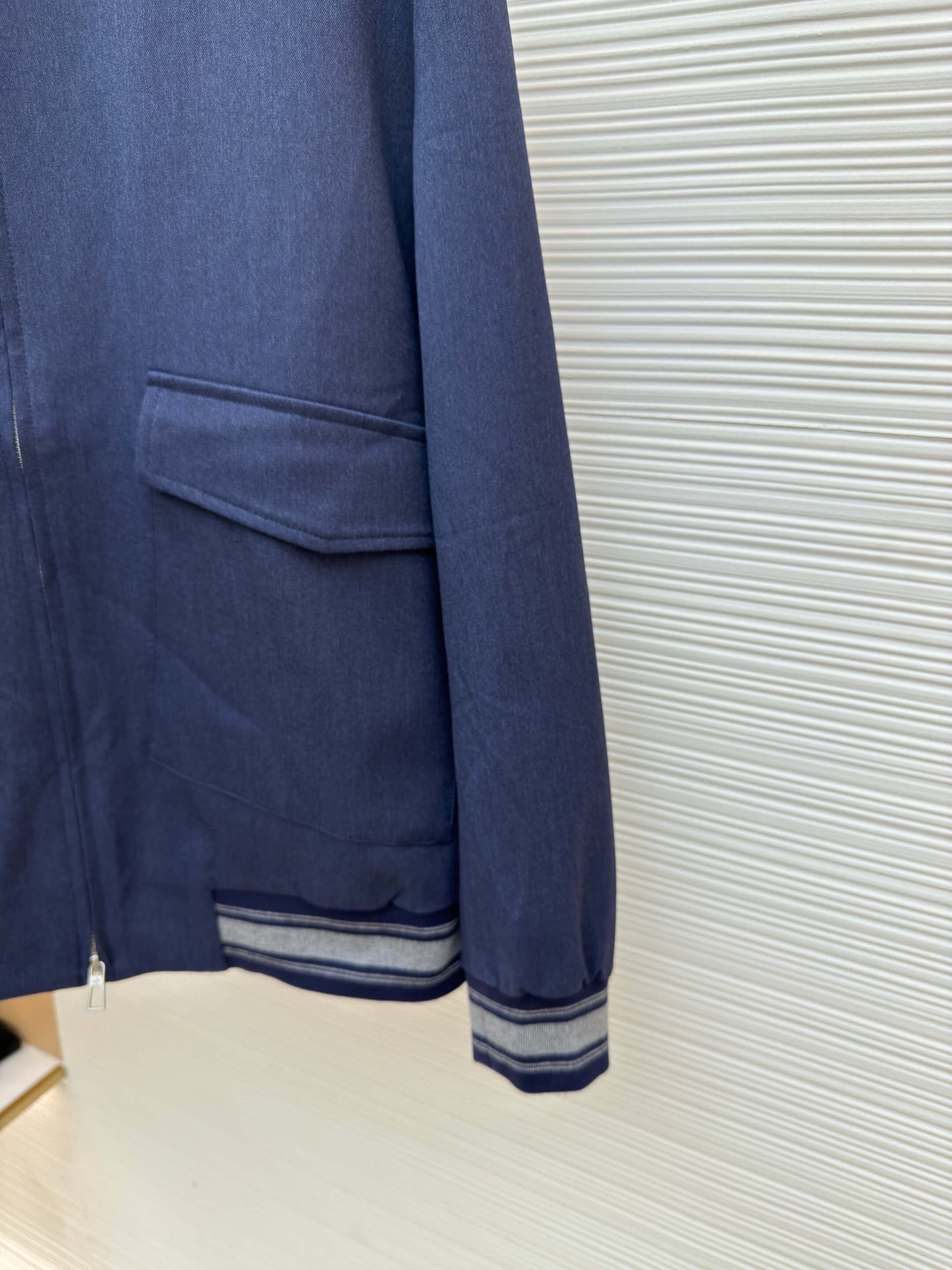 Loro Piana Pocket Cashmere Hoodie- Navy Blue