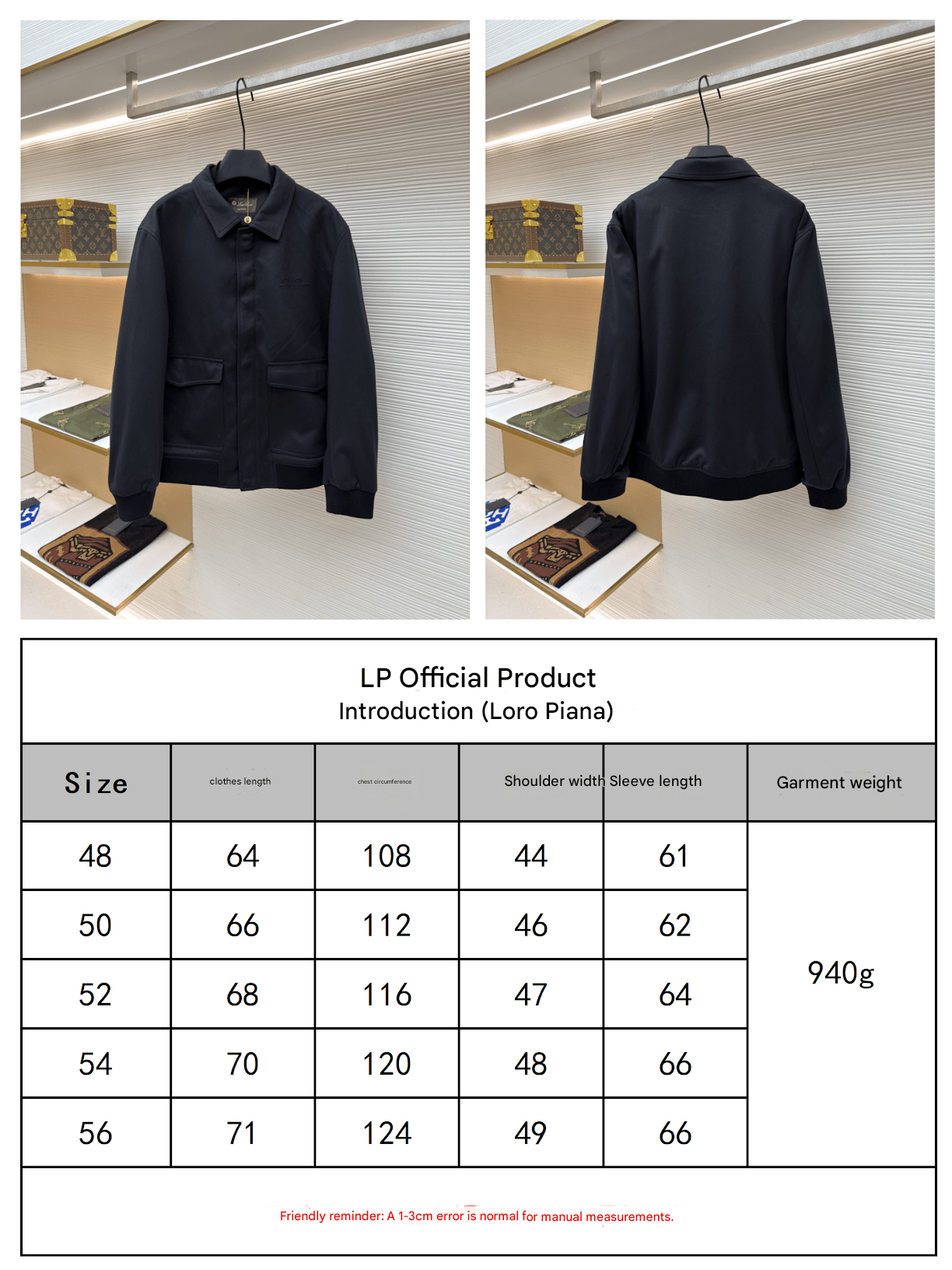 Loro Piana Pocket Stand Collar Cashmere Jacket- Black