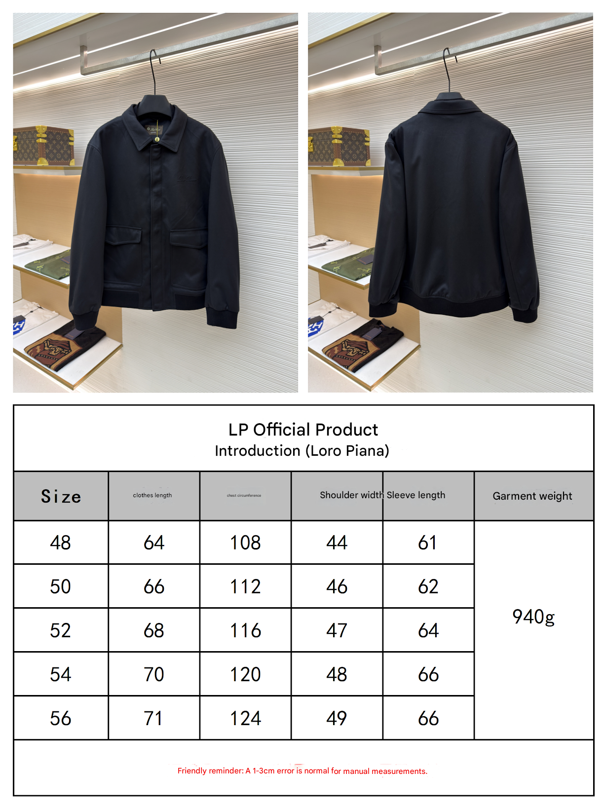 Loro Piana Pocket Stand Collar Cashmere Jacket- Black