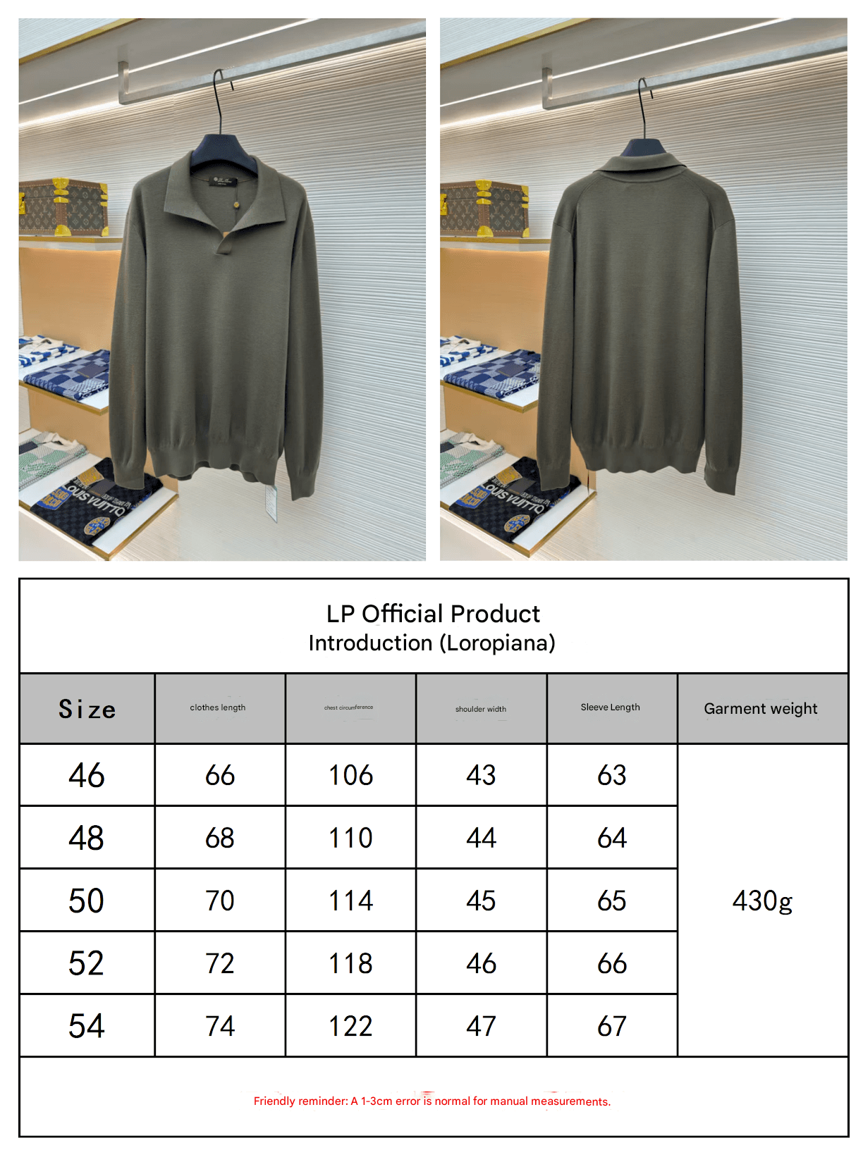 Polo de manga larga con cuello de gaviota de Loro Piana - Verde caña