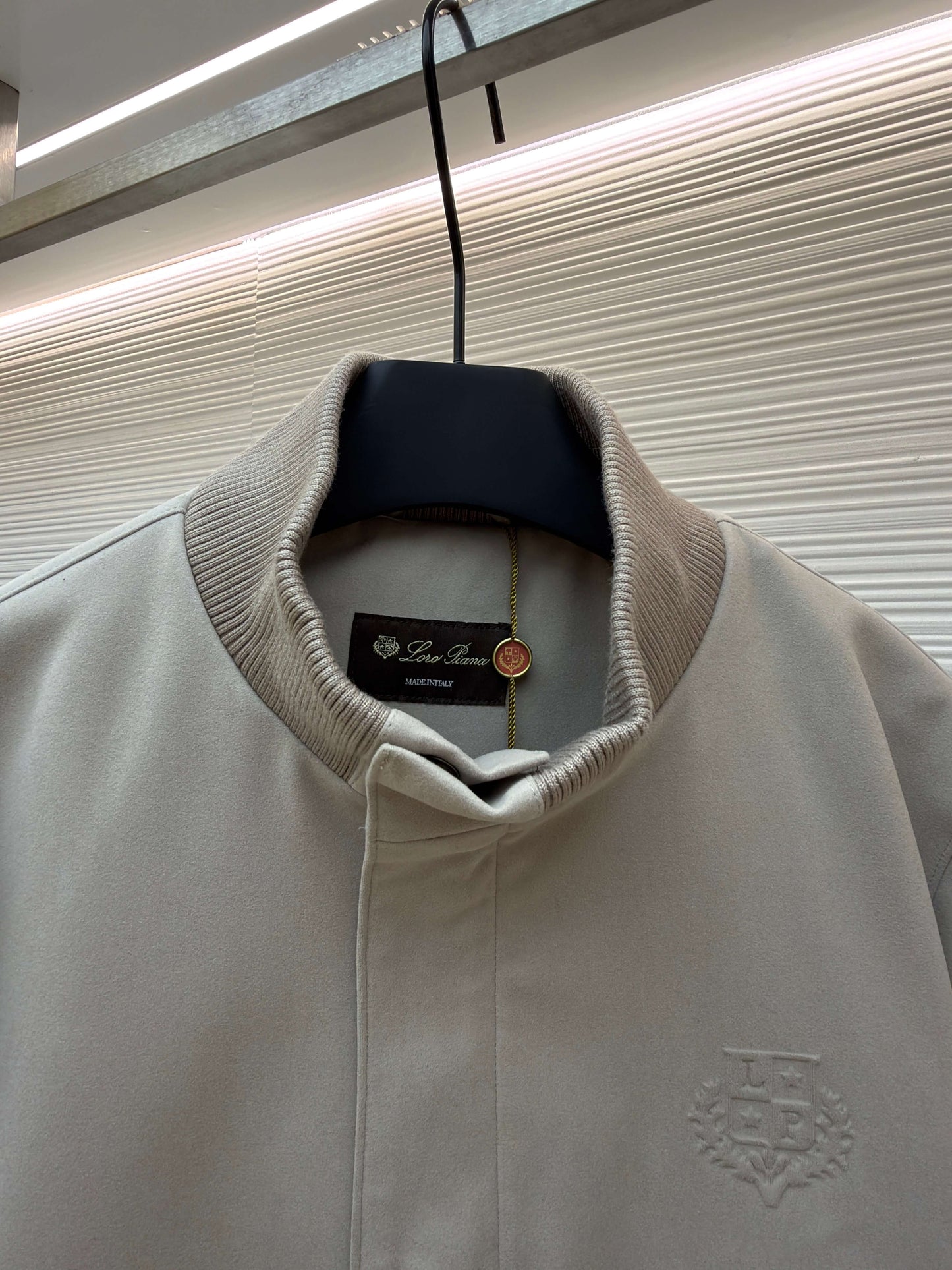 Loro Piana Veste en Cachemire à Col Montant-Beige