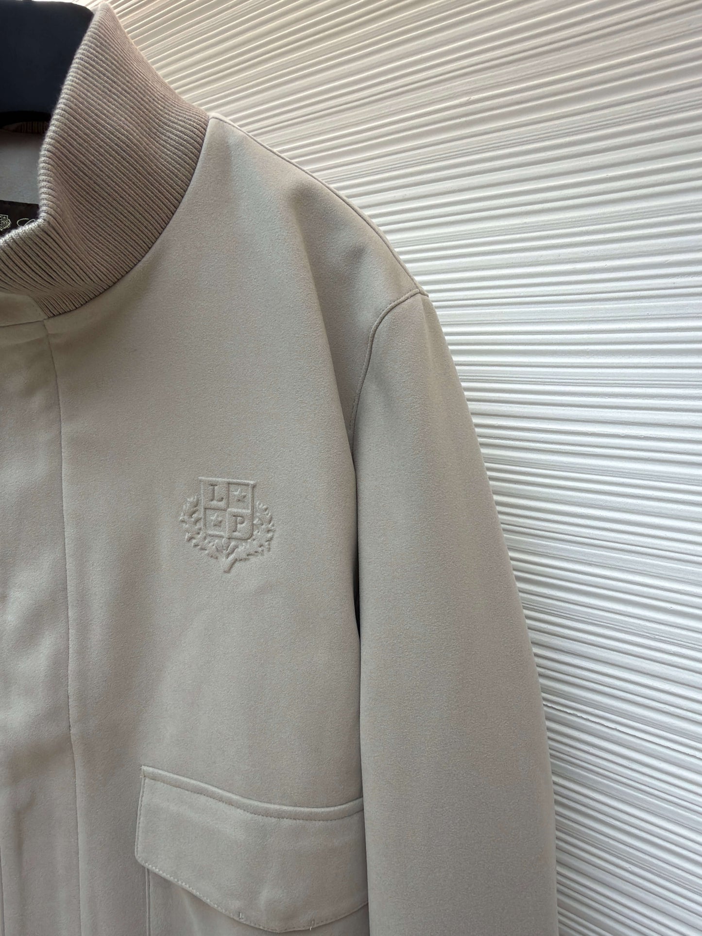 Loro Piana Veste en Cachemire à Col Montant-Beige