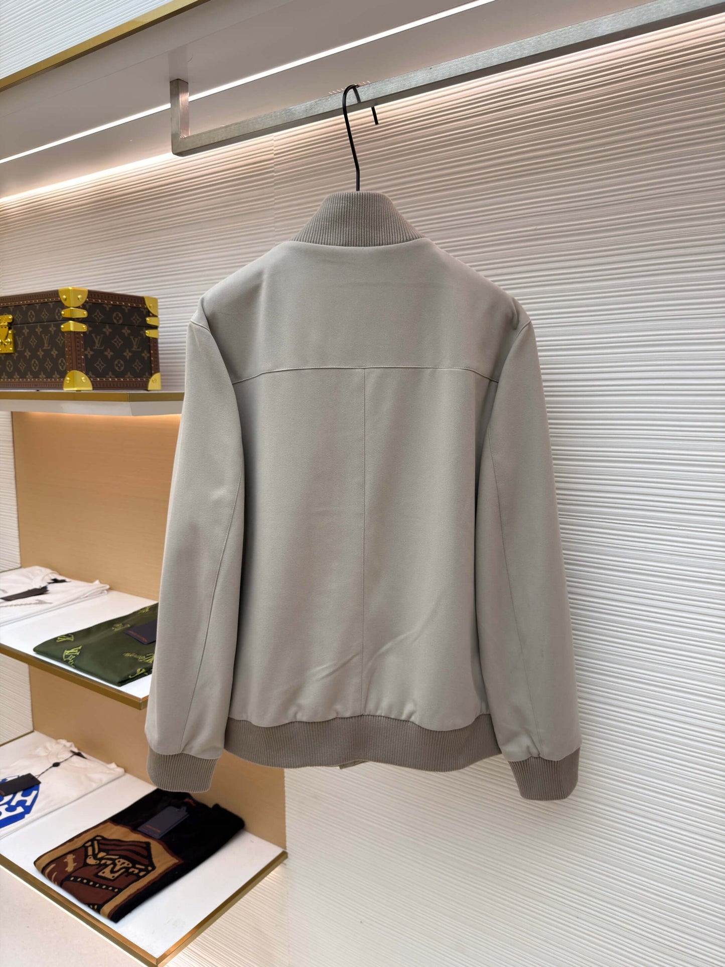 Loro Piana Veste en Cachemire à Col Montant-Beige