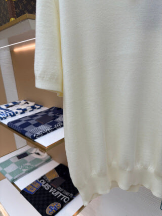 Polo Loro Piana Walkery com gola gaivota - Bege