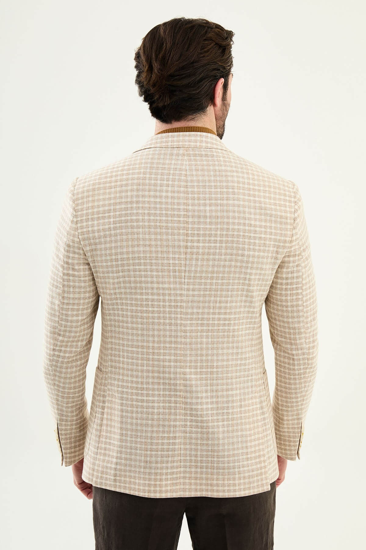 Sorrento Casual Blazer — Beige Linen | HolloMen