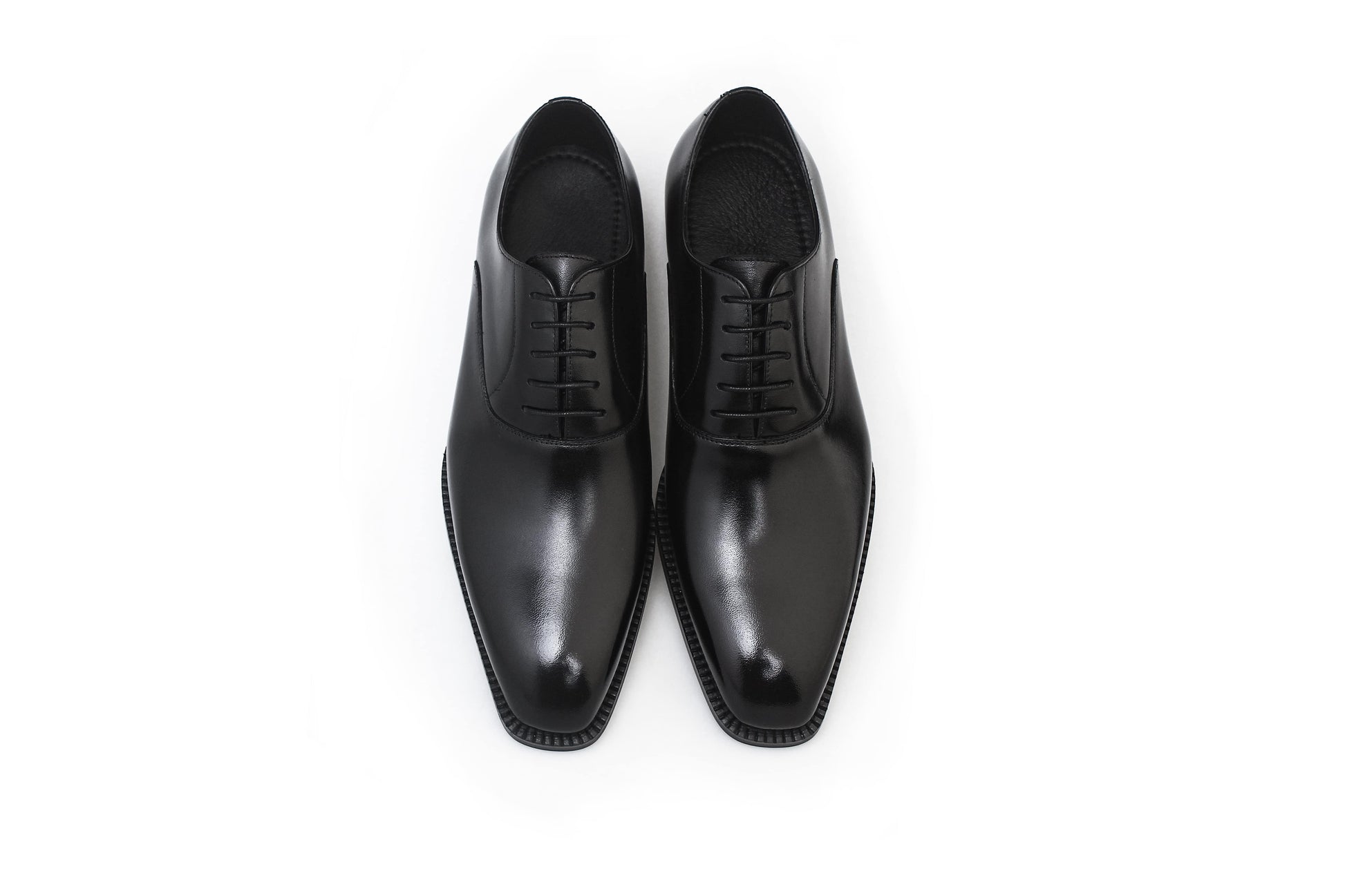 Midnight Black Oxford Classic Men's Leather Dress Shoes. HolloMen Midnight Black Oxford Classic Men's Leather Dress Shoes. HolloMen