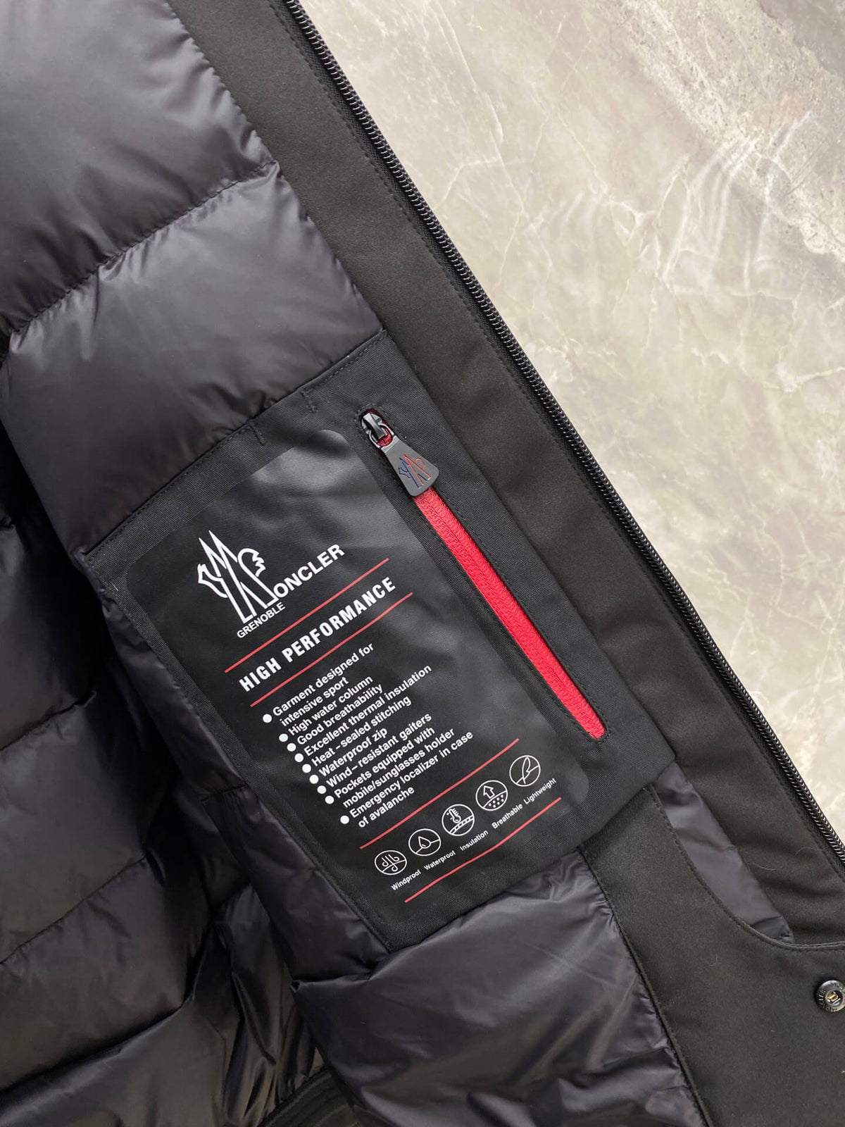 Moncler Grenoble Cormet Hooded Shell Jacket in Black
