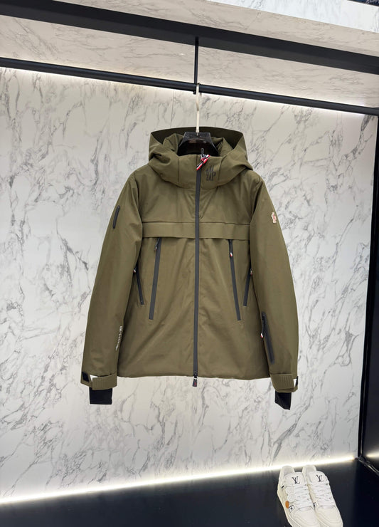 Moncler Grenoble Balmhorn Hooded GORE-TEX Insulated Ski Jacket – Olive Green